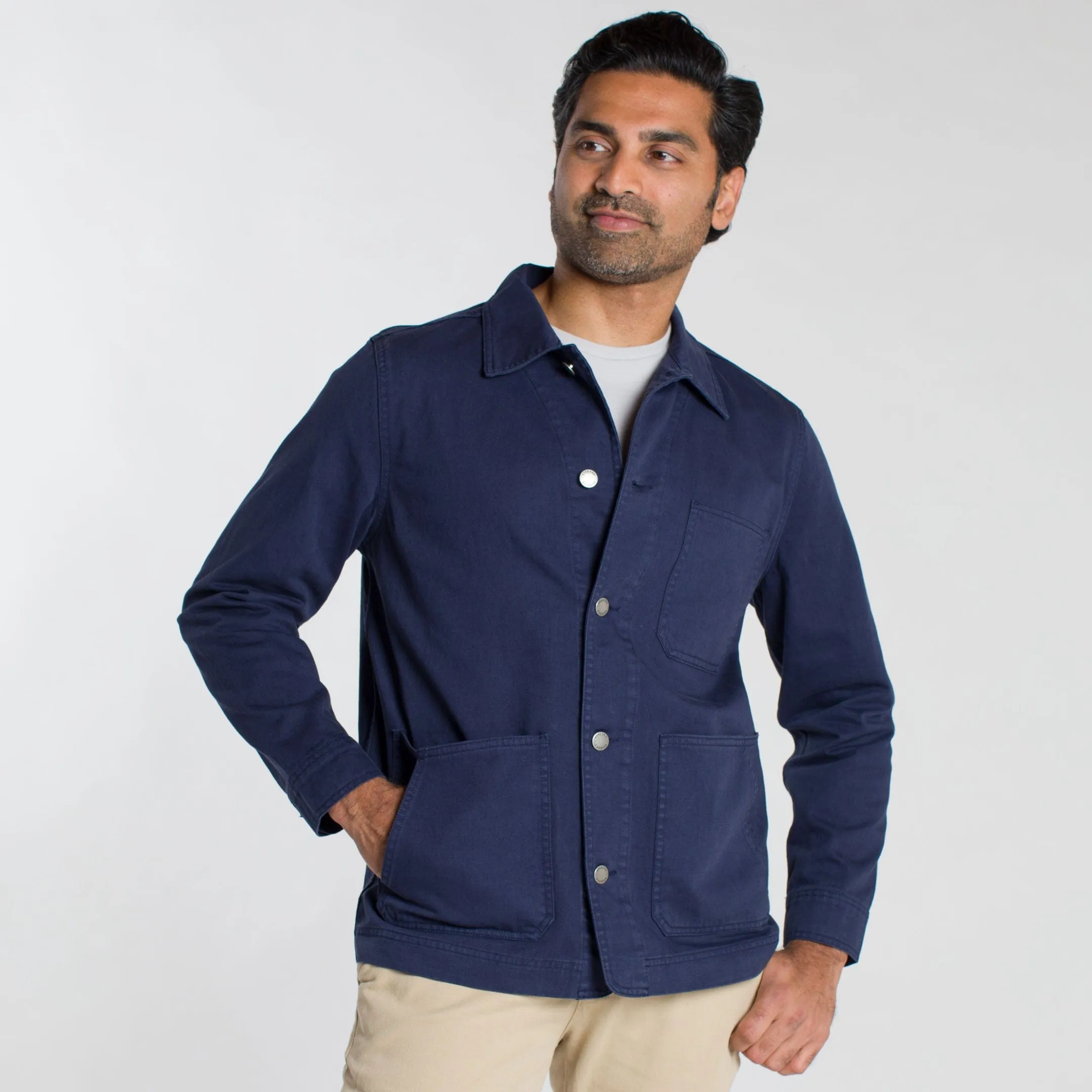 Navy Chore Jacket sold by Ash & Erie