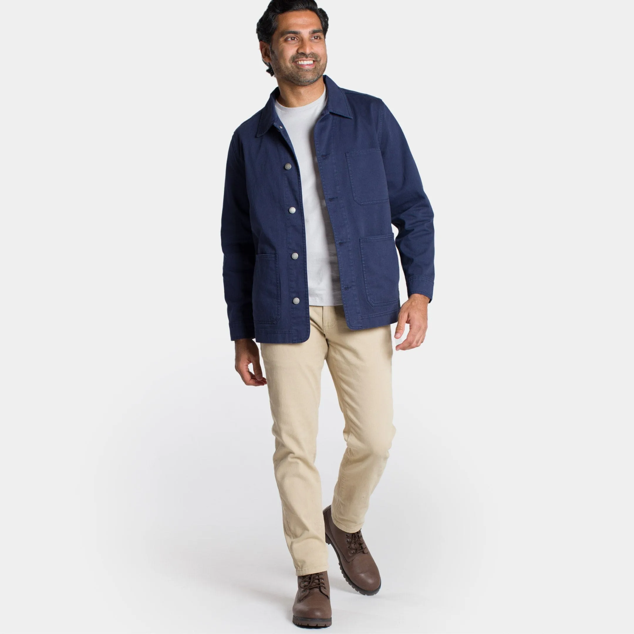 Navy Chore Jacket sold by Ash & Erie product image thumbnail 3