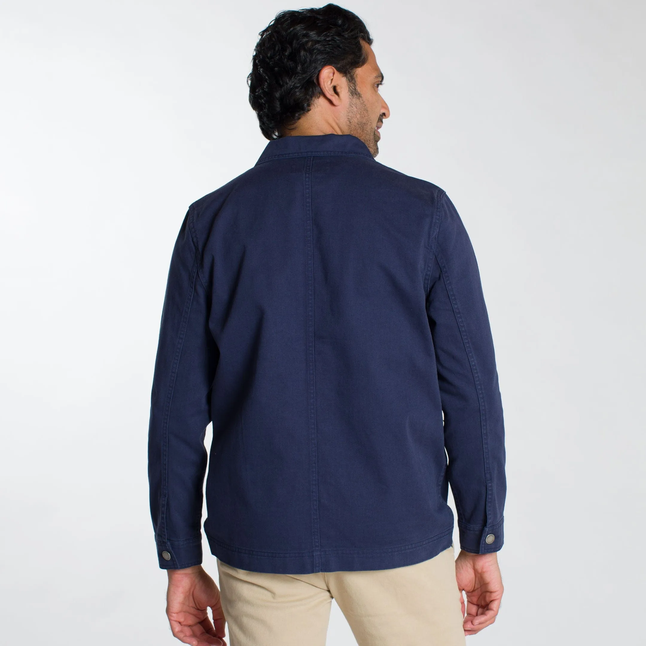Navy Chore Jacket sold by Ash & Erie product image thumbnail 2