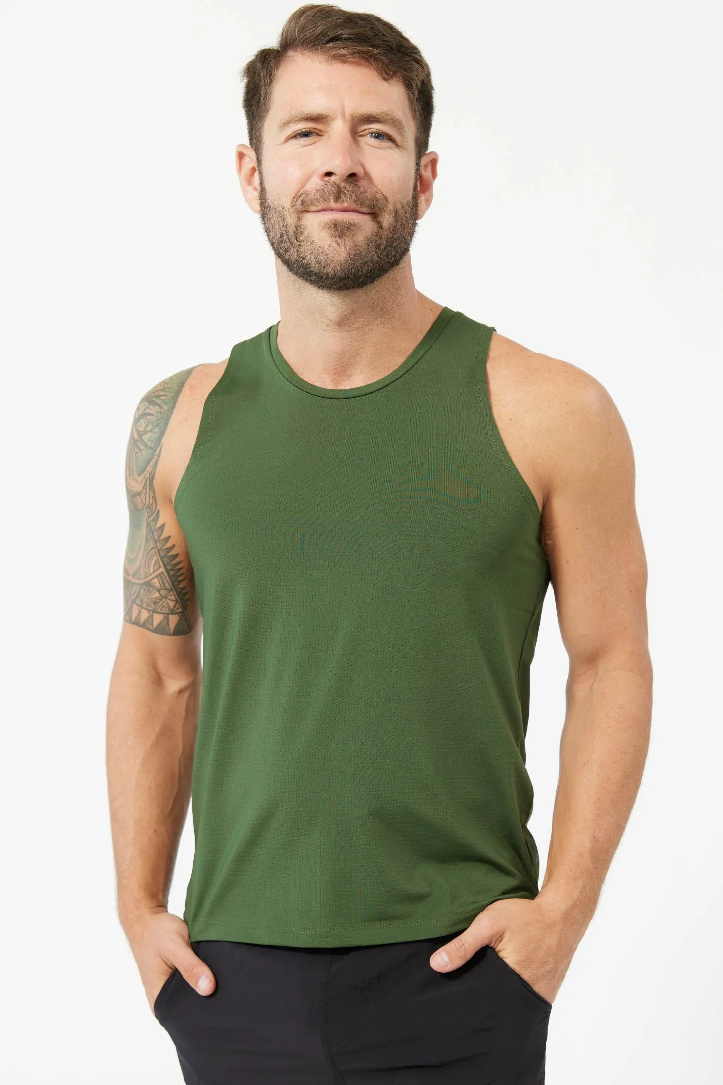 Green Hybrid Ultralight Tank sold by Ash & Erie product image thumbnail 2