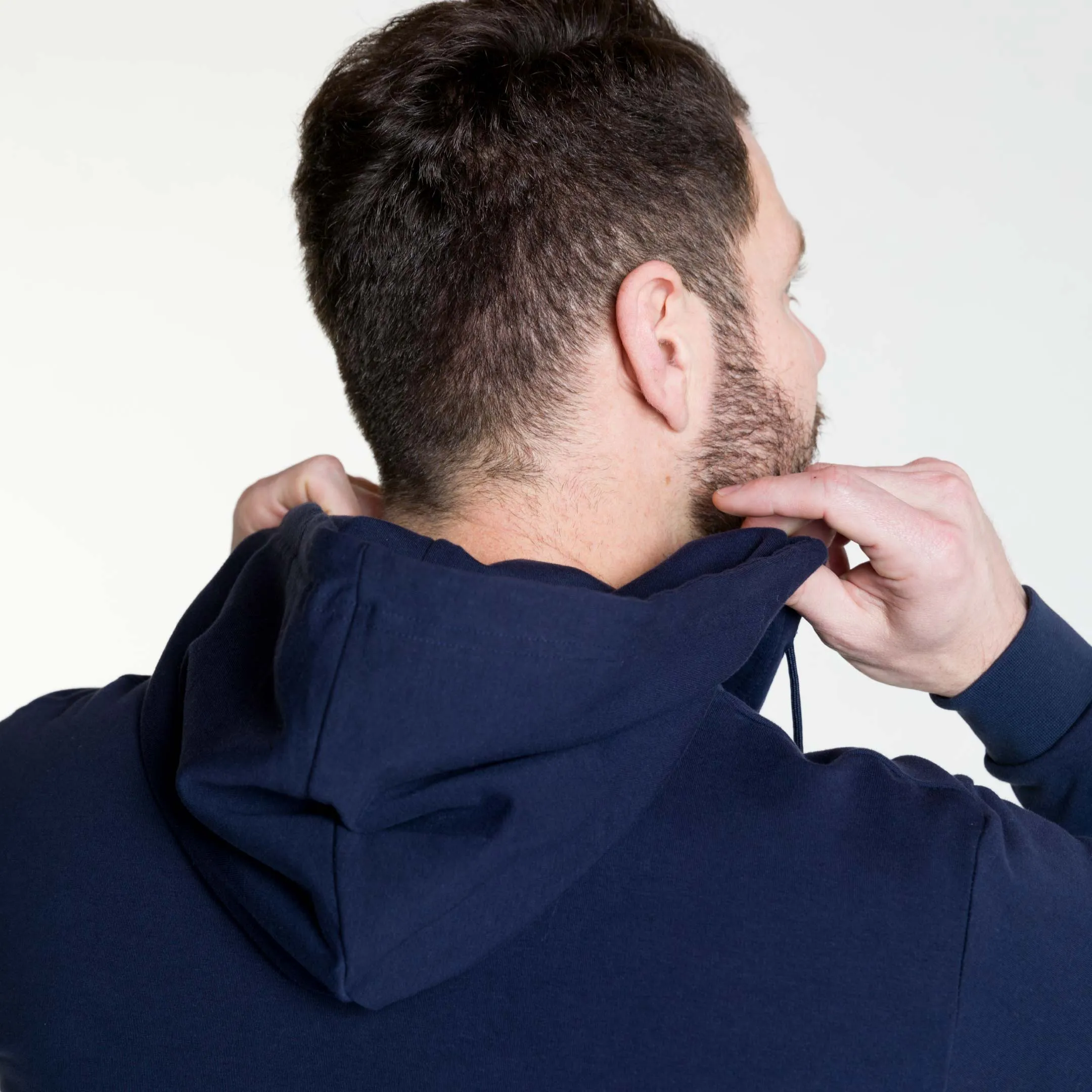 Navy French Terry Full-Zip Hoodie sold by Ash & Erie product image thumbnail 5