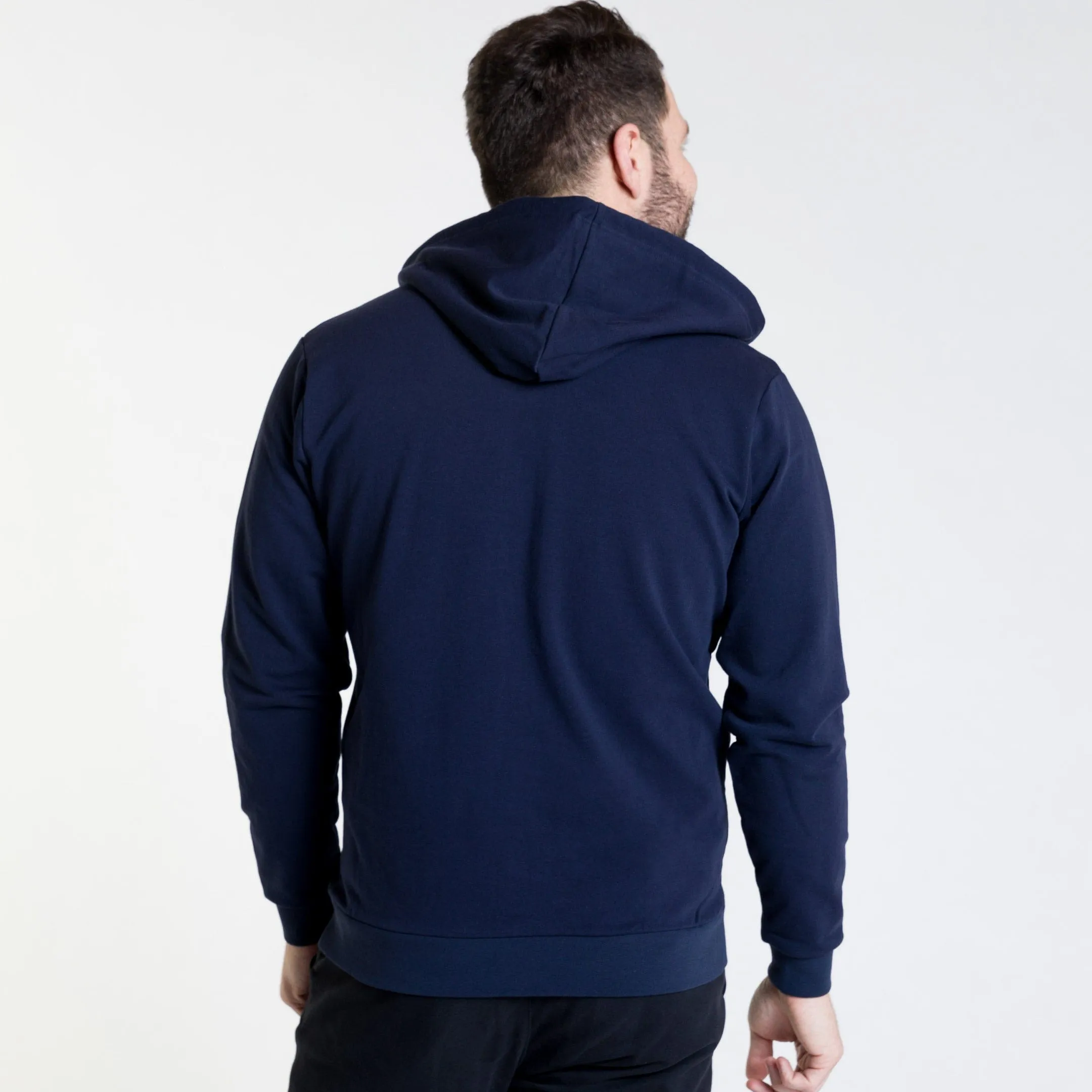 Navy French Terry Full-Zip Hoodie sold by Ash & Erie product image thumbnail 2