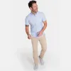 Blue Oxford Wrinkle Free Short Sleeve Shirt sold by Ash & Erie