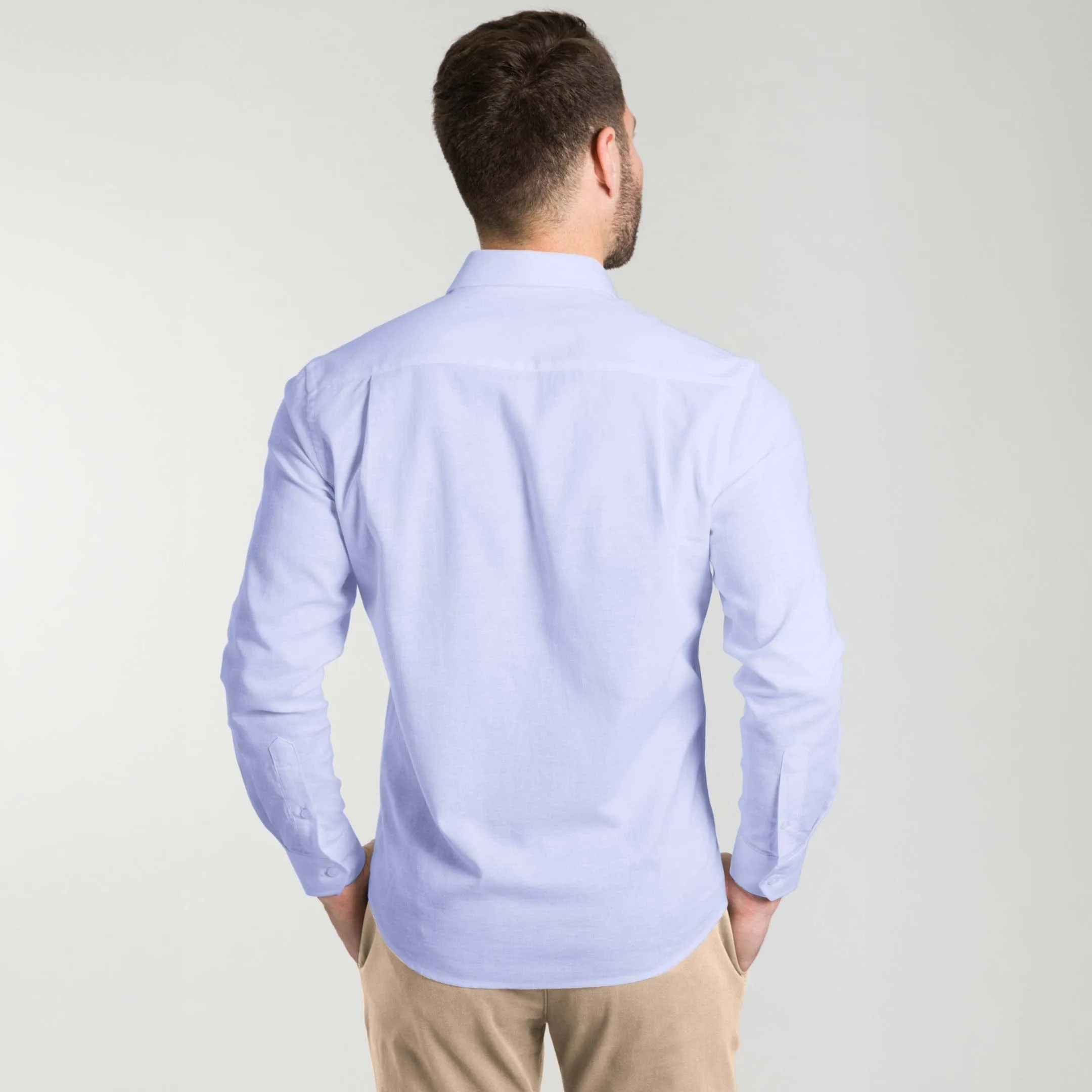 Blue Linen Shirt sold by Ash & Erie product image thumbnail 2