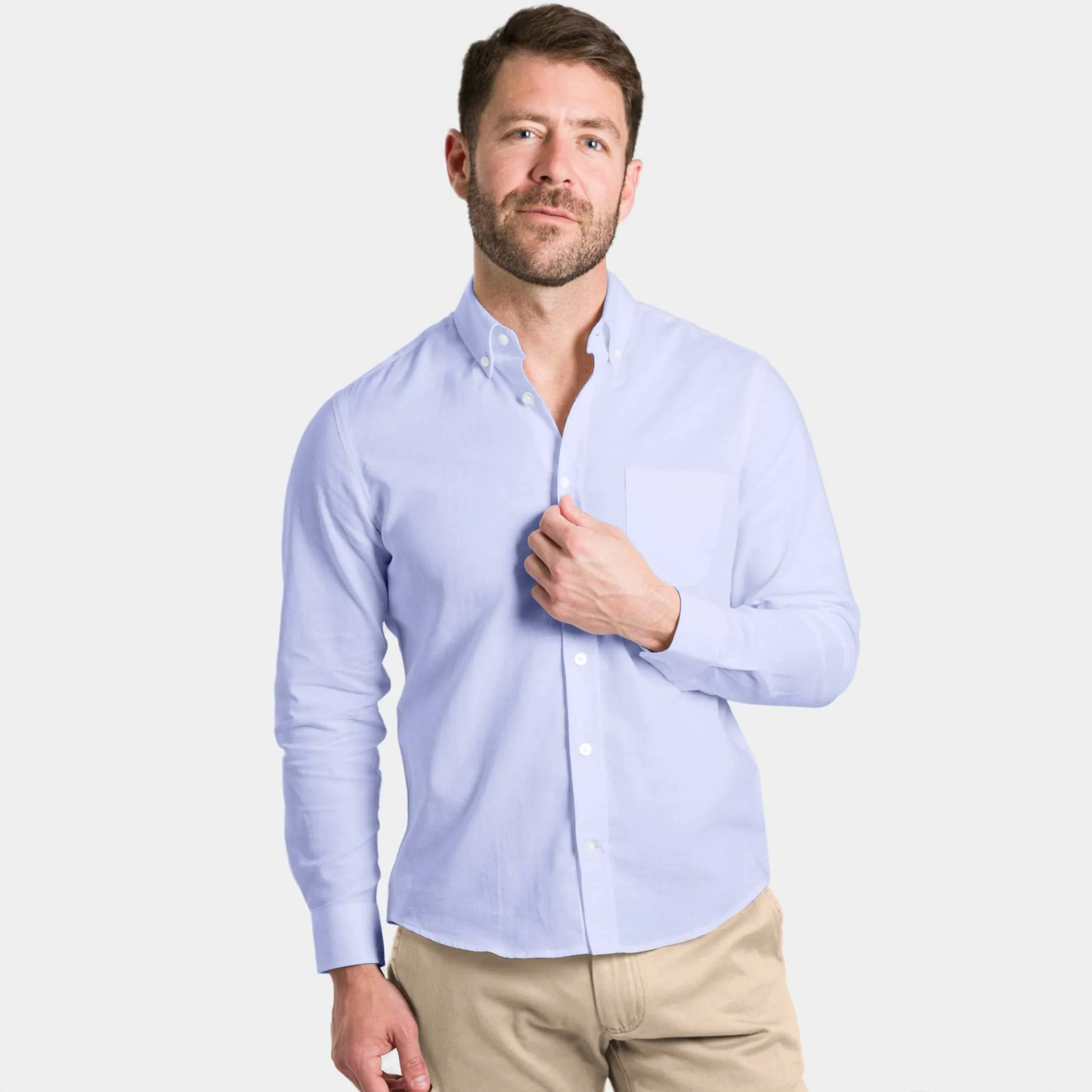 Blue Linen Shirt sold by Ash & Erie