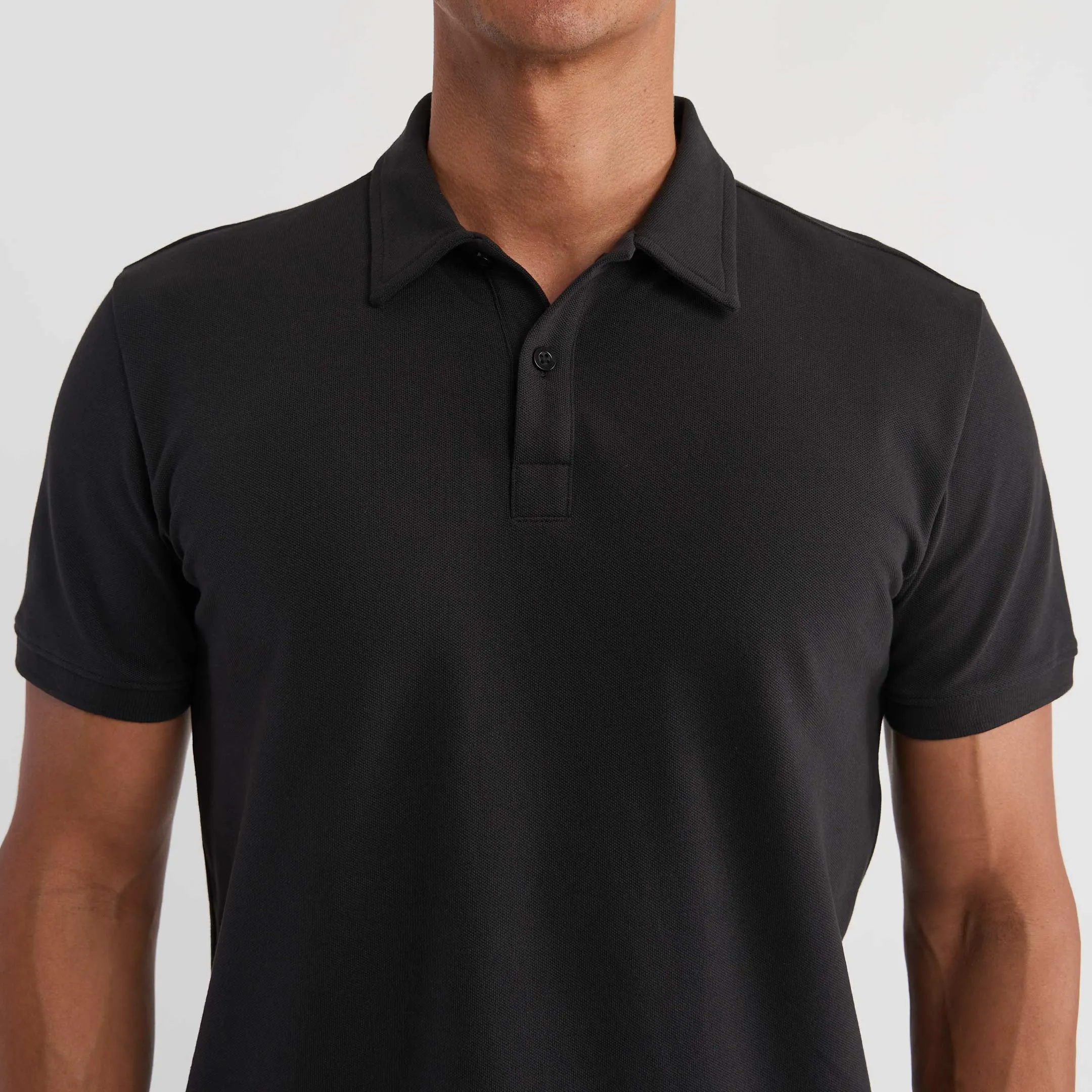 Black Pique Daily Polo sold by Ash & Erie product image thumbnail 4