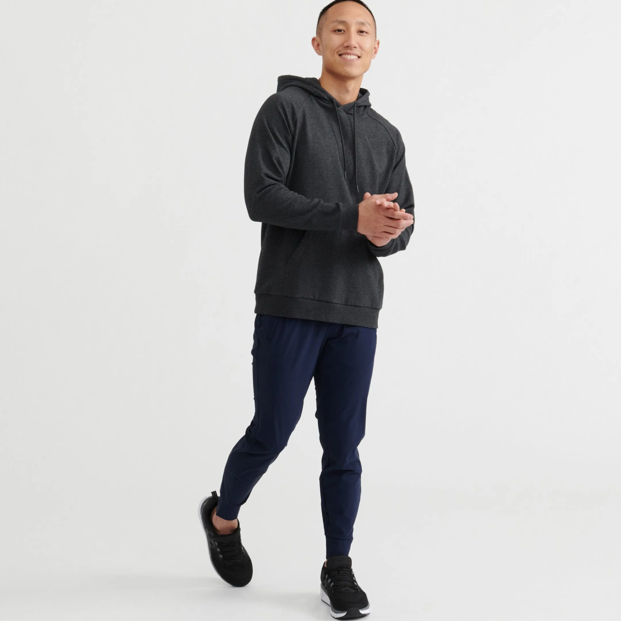 Charcoal French Terry Pullover Hoodie sold by Ash & Erie product image thumbnail 2