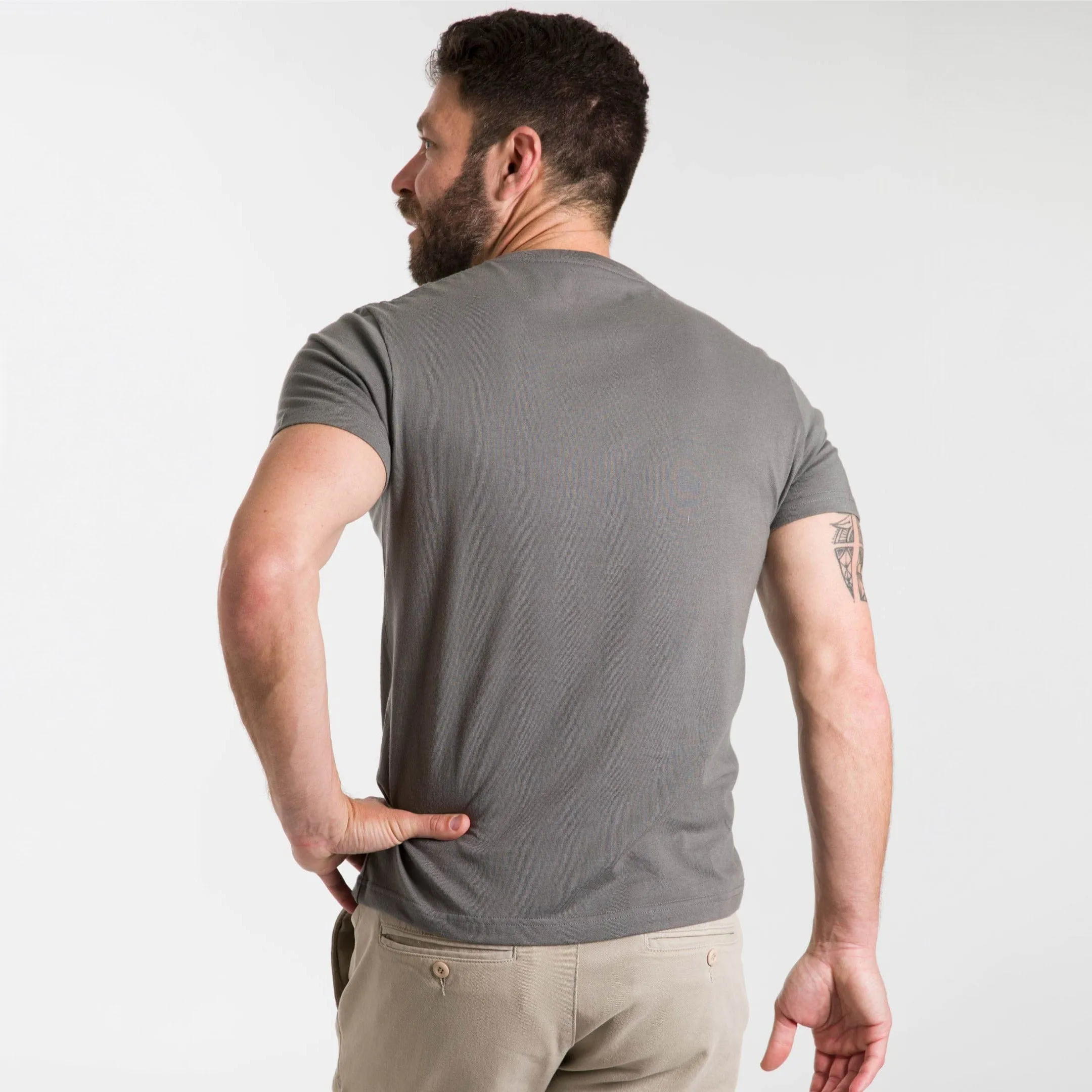 Grey V-Neck Tee sold by Ash & Erie product image thumbnail 3