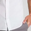 White Linen Short Sleeve Shirt sold by Ash & Erie