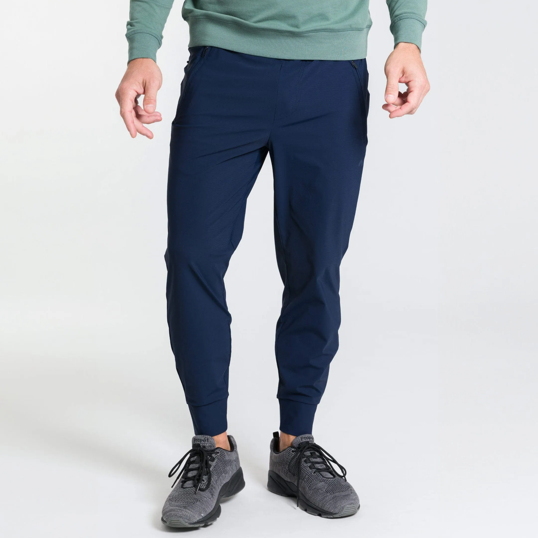 Navy Hybrid Jogger sold by Ash & Erie