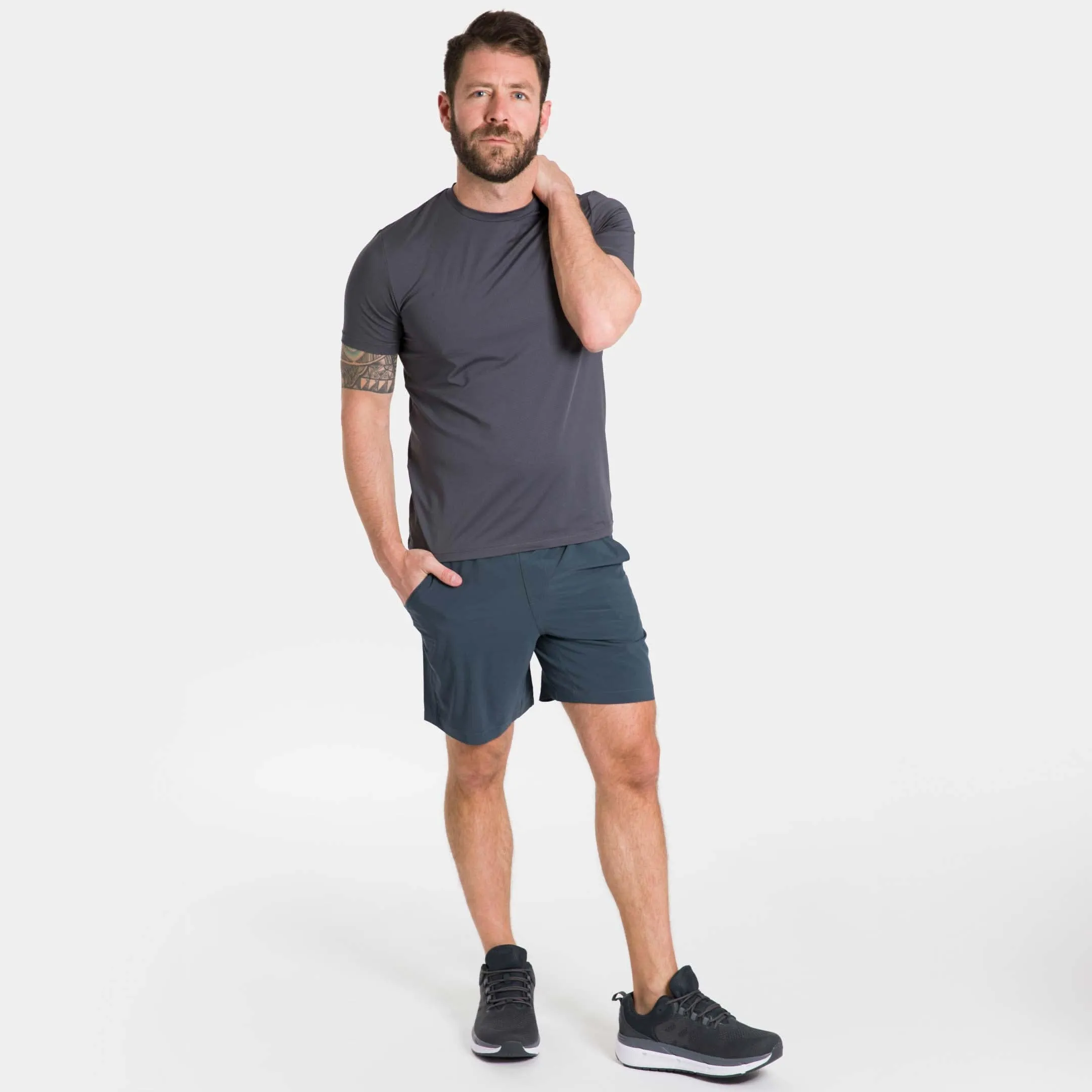 Charcoal Hybrid Ultralight Tee sold by Ash & Erie product image thumbnail 2