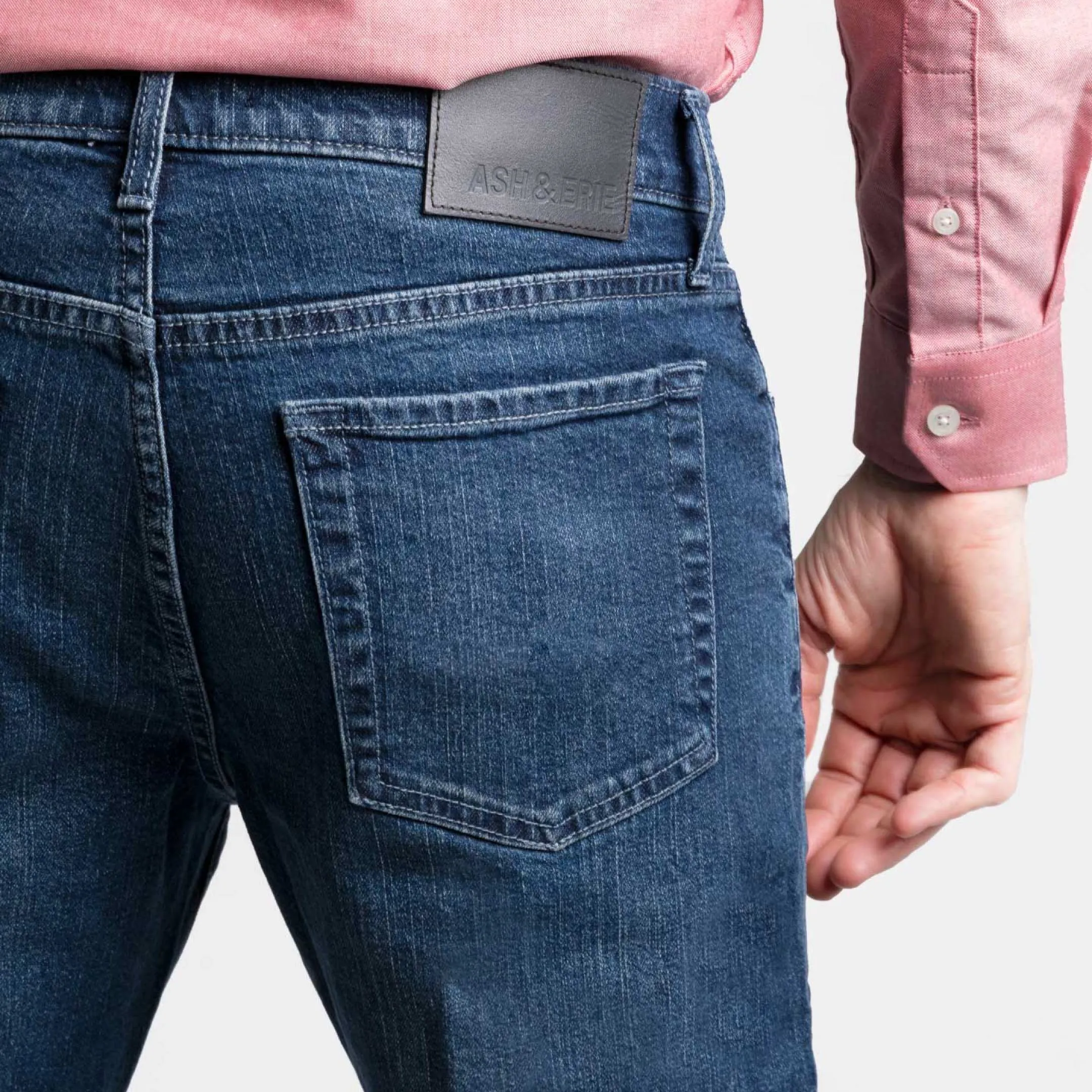 Straight Fit Deep Sea Wash Essential Jeans sold by Ash & Erie product image thumbnail 3