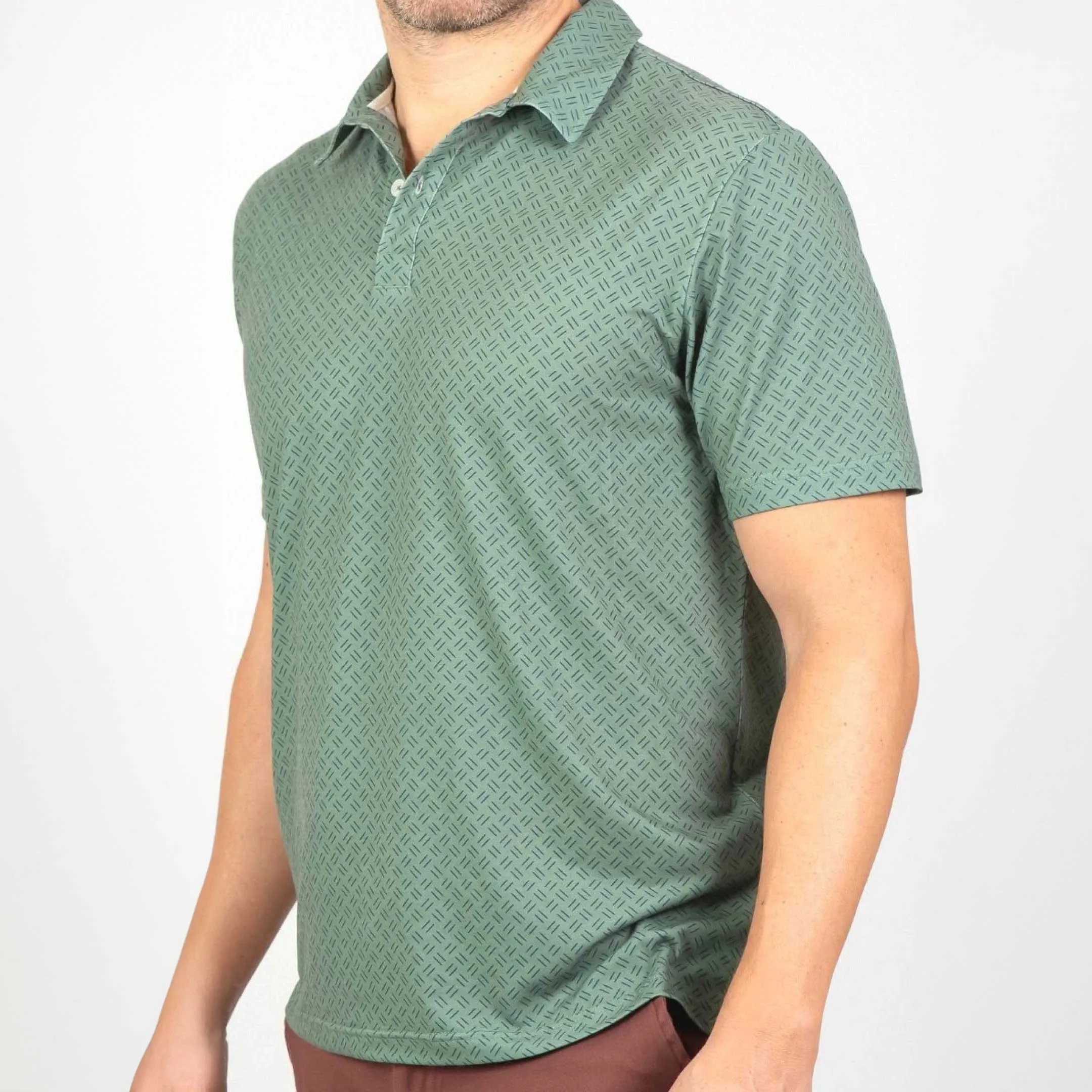 Green Strikes Tech Polo sold by Ash & Erie product image thumbnail 3