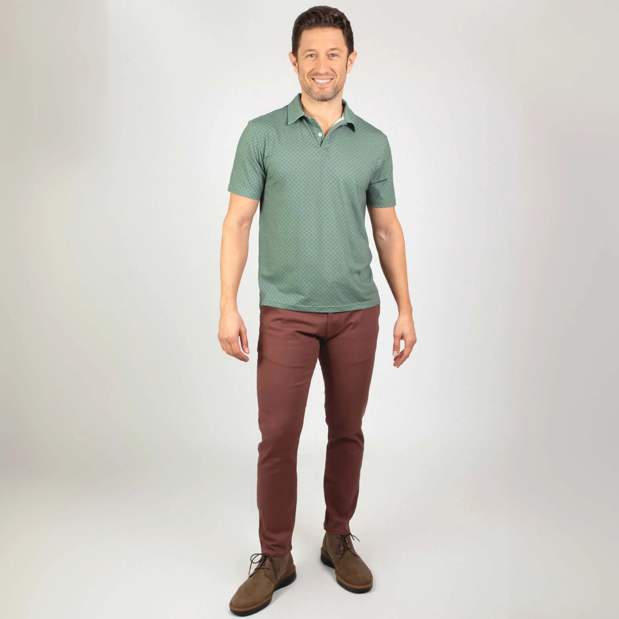 Green Strikes Tech Polo sold by Ash & Erie product image thumbnail 2
