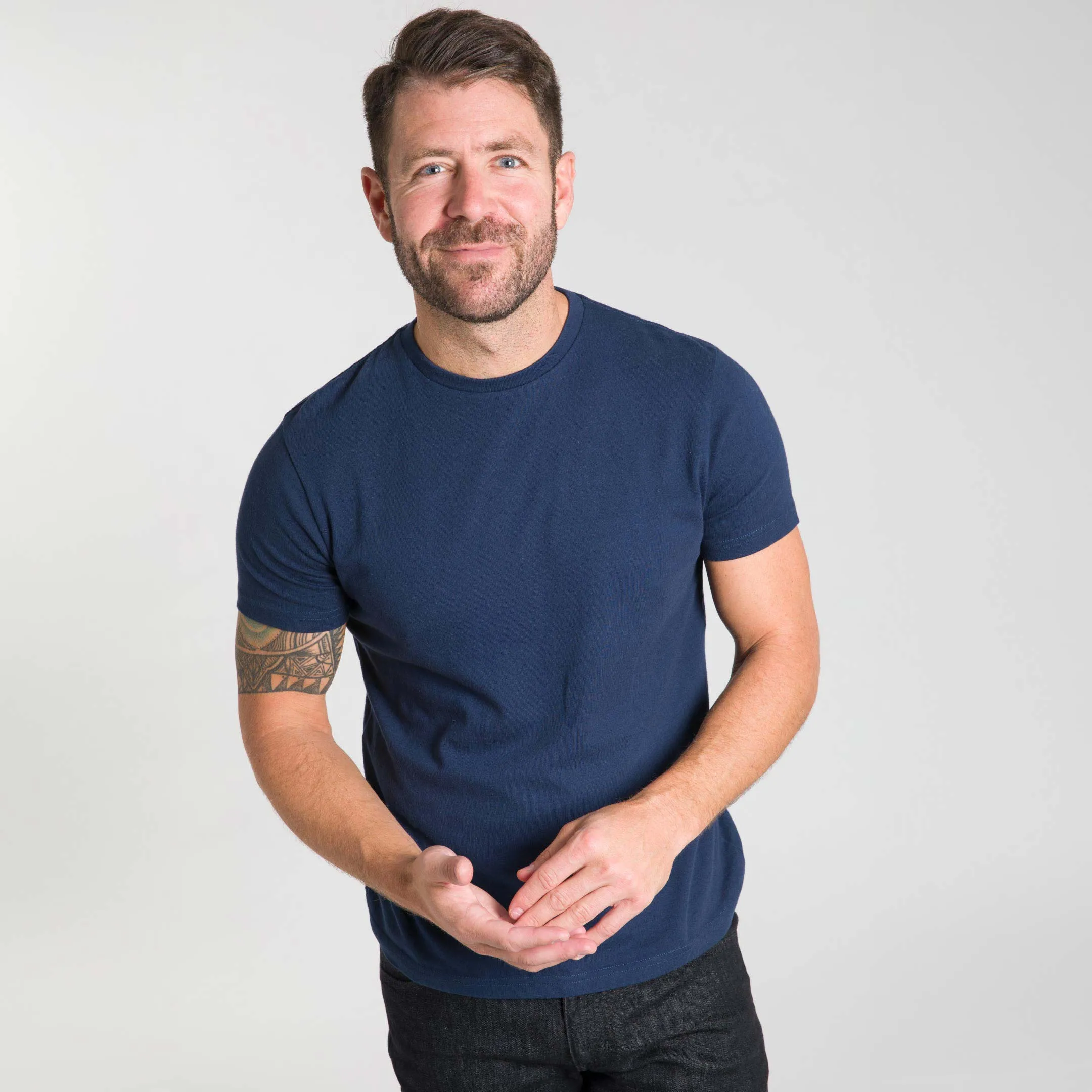 Navy Crew Neck Tee sold by Ash & Erie