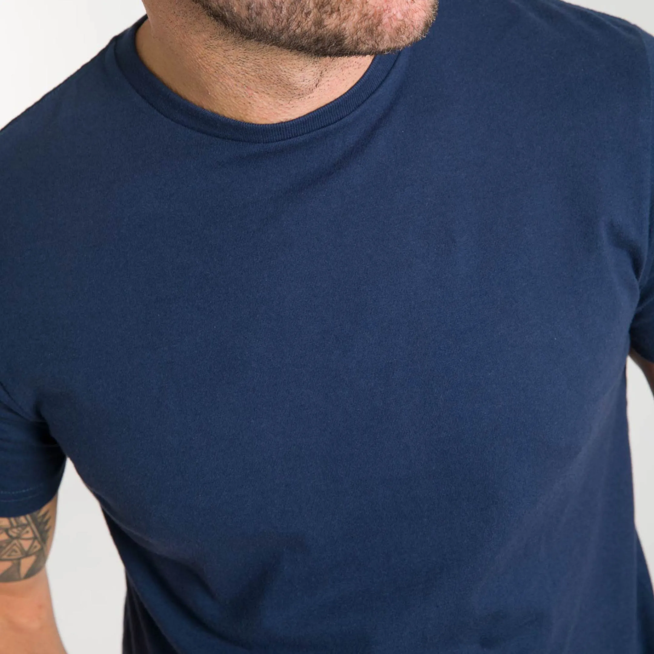 Navy Crew Neck Tee sold by Ash & Erie product image thumbnail 4