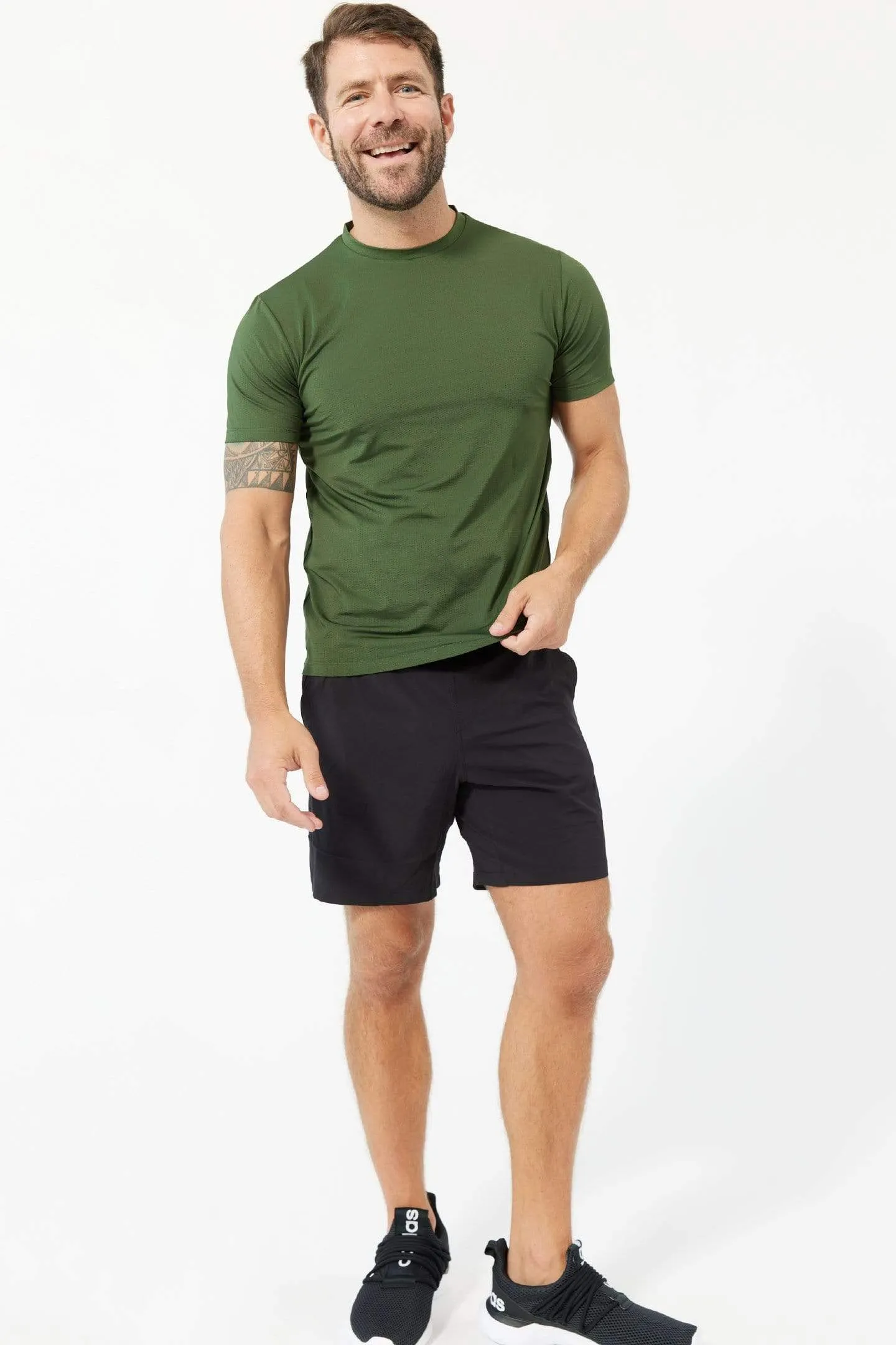 Green Hybrid Ultralight Tee sold by Ash & Erie product image thumbnail 2