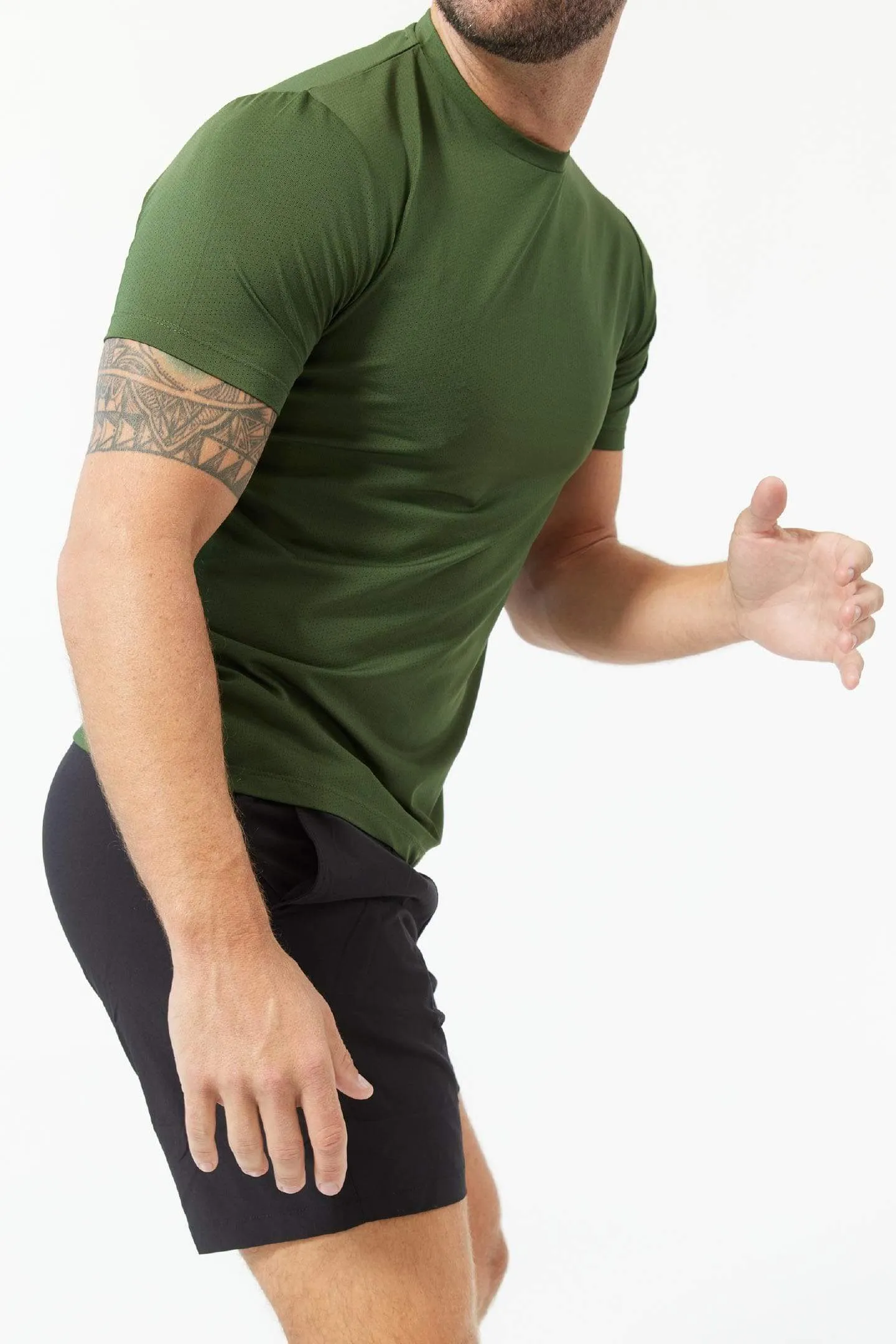 Green Hybrid Ultralight Tee sold by Ash & Erie product image thumbnail 3