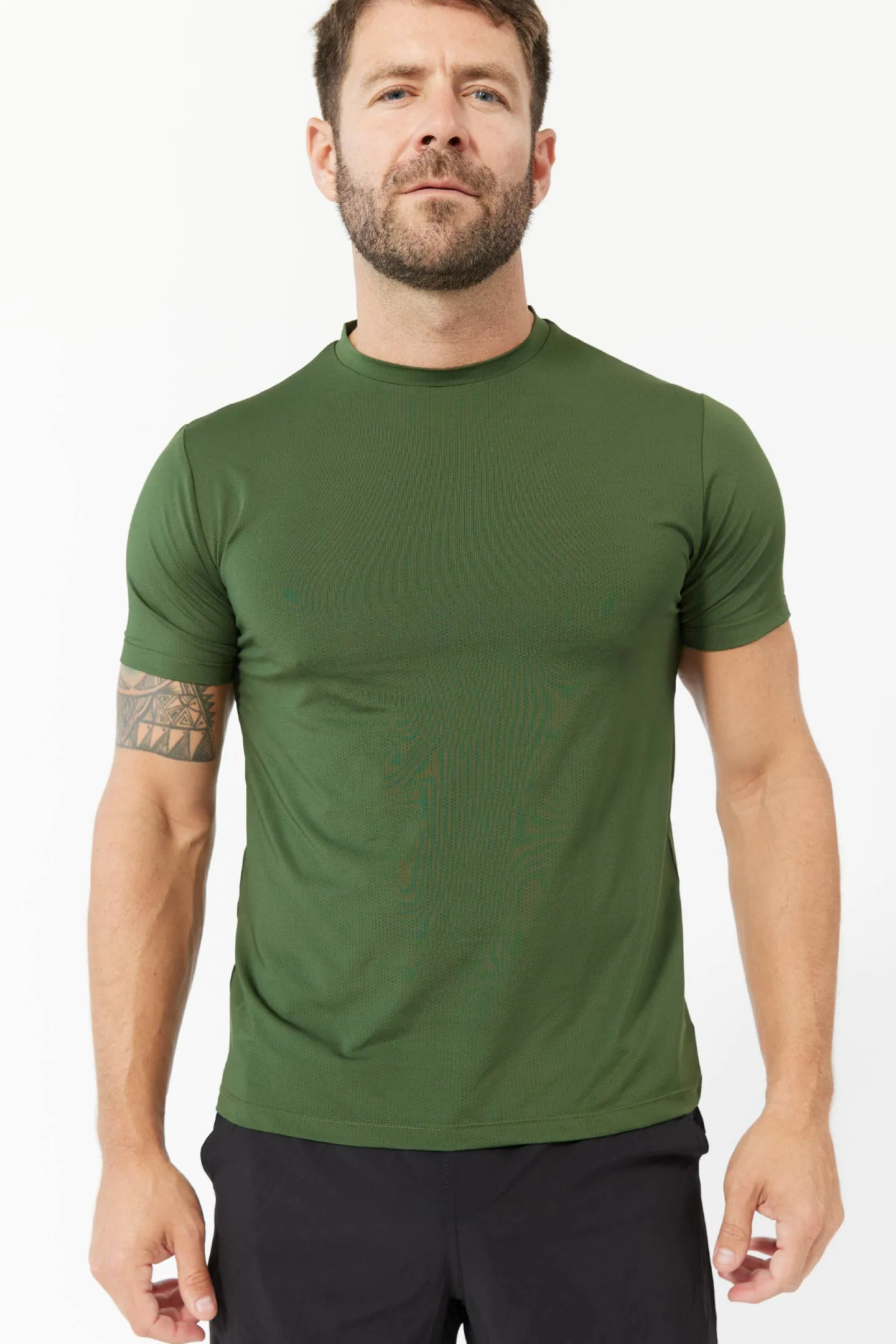 Green Hybrid Ultralight Tee sold by Ash & Erie product image thumbnail 5