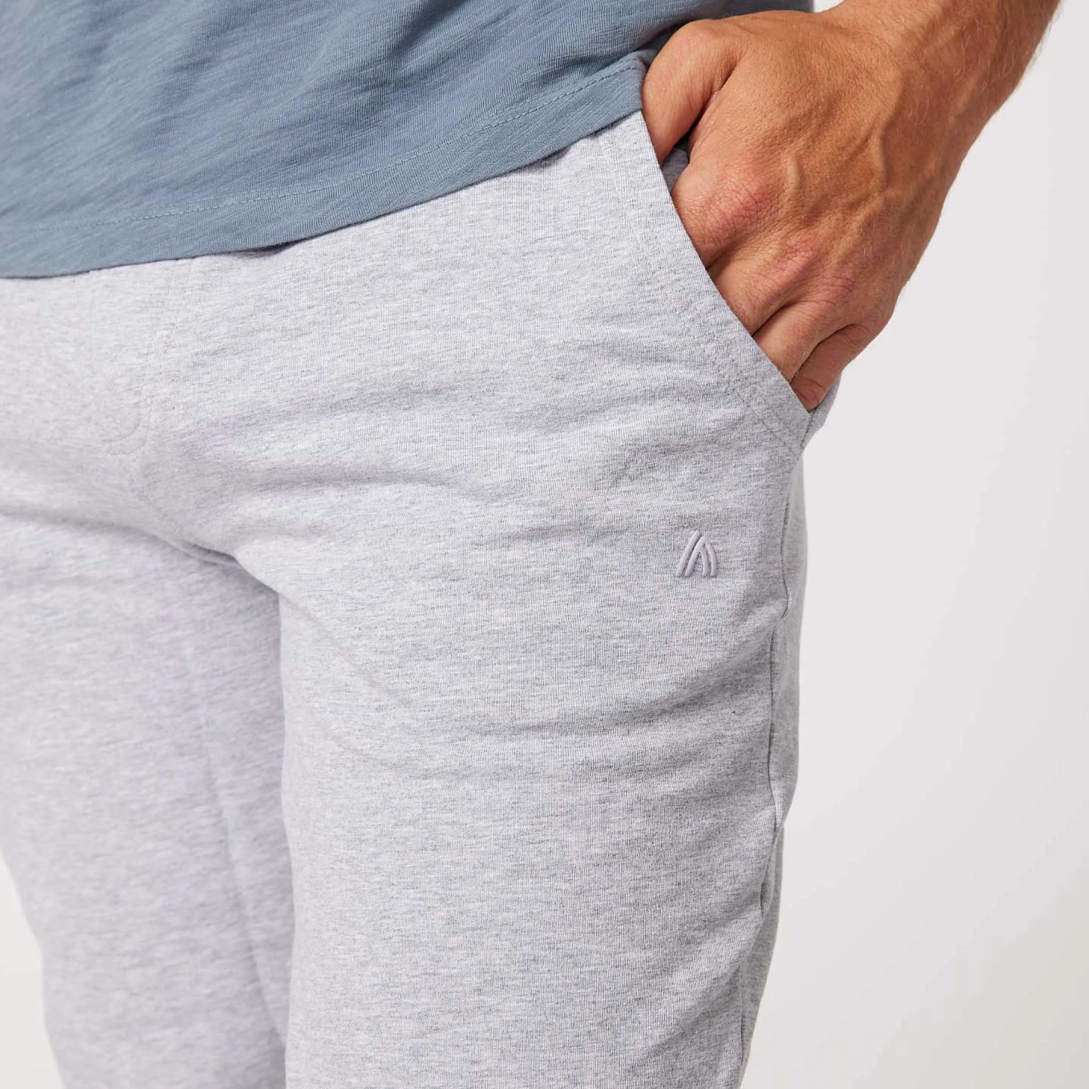 Light Grey French Terry Jogger sold by Ash & Erie product image thumbnail 3