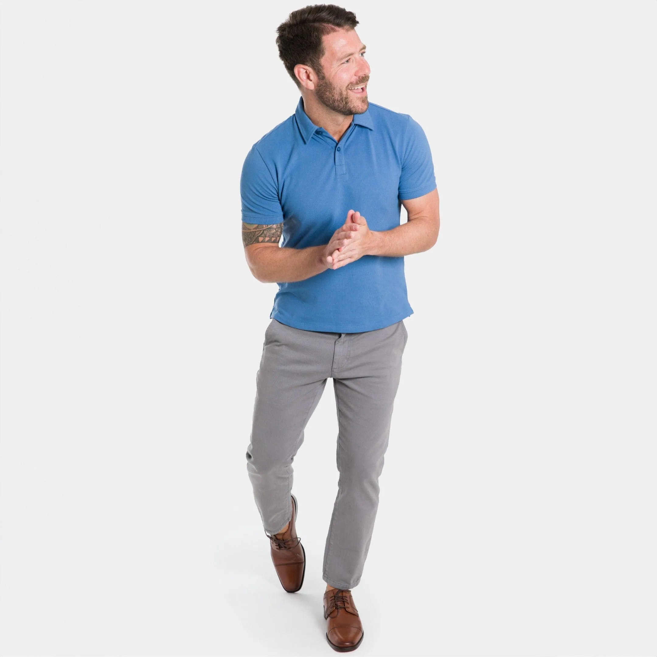 Steel Grey Washed Stretch Chino sold by Ash & Erie product image thumbnail 2