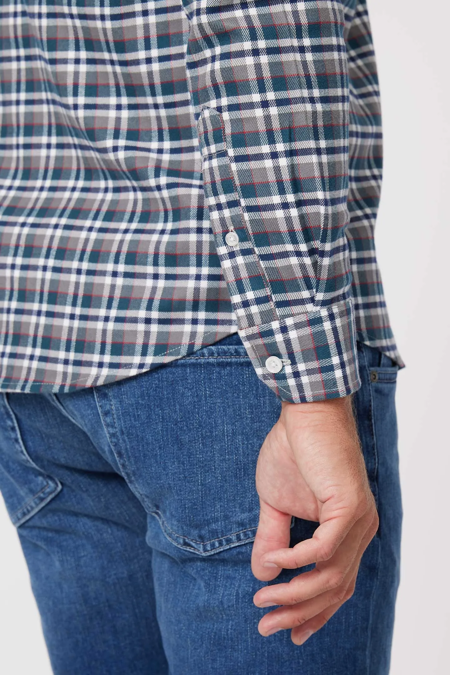 Sequoia Plaid Flannel Shirt sold by Ash & Erie product image thumbnail 5