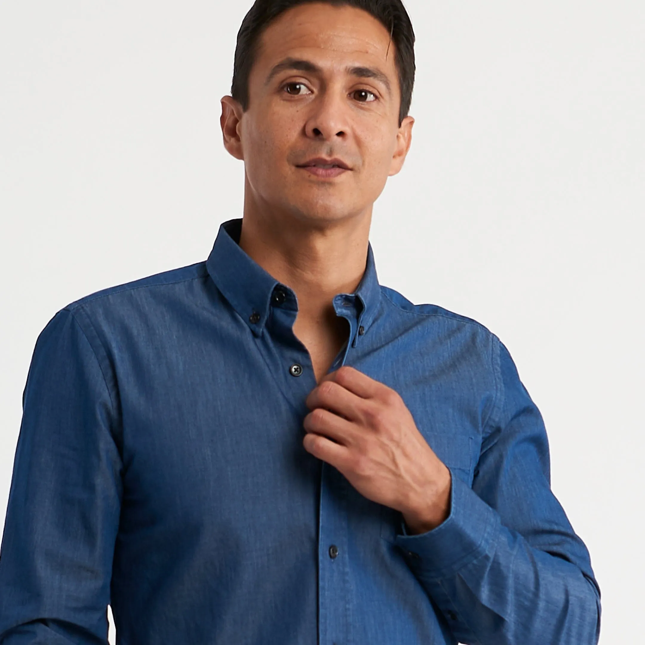Dark Indigo Denim Shirt sold by Ash & Erie product image thumbnail 3