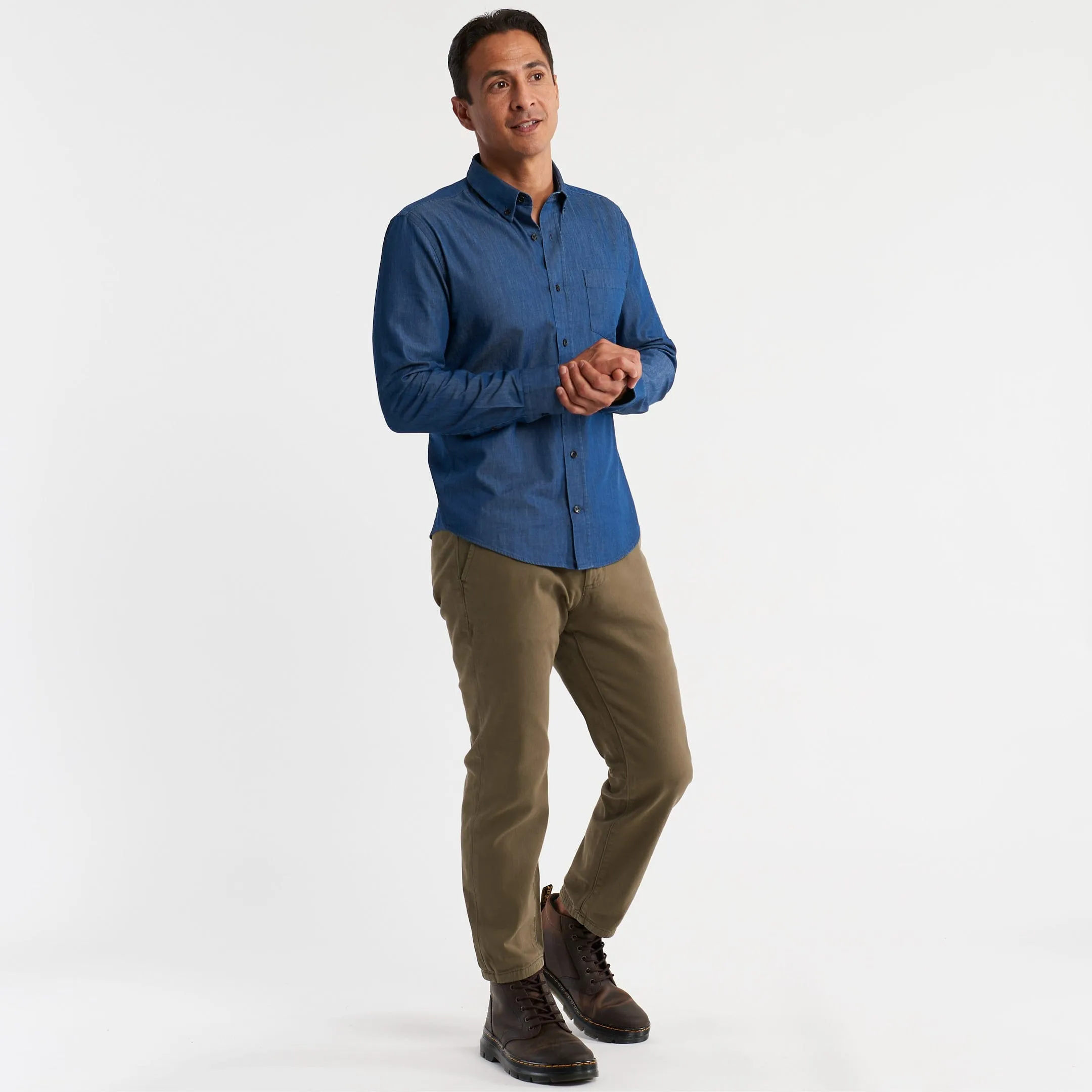 Dark Indigo Denim Shirt sold by Ash & Erie product image thumbnail 2