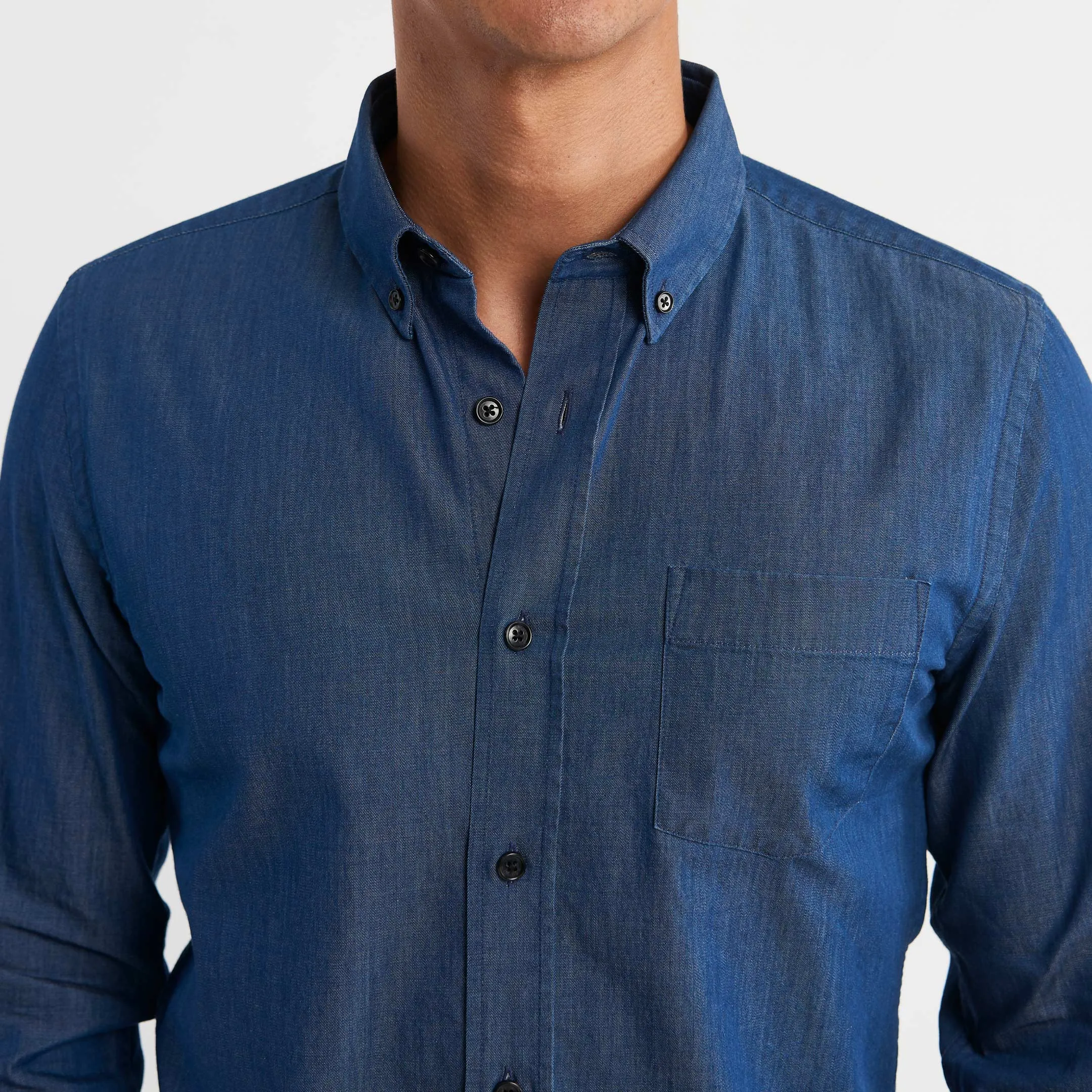 Dark Indigo Denim Shirt sold by Ash & Erie product image thumbnail 4