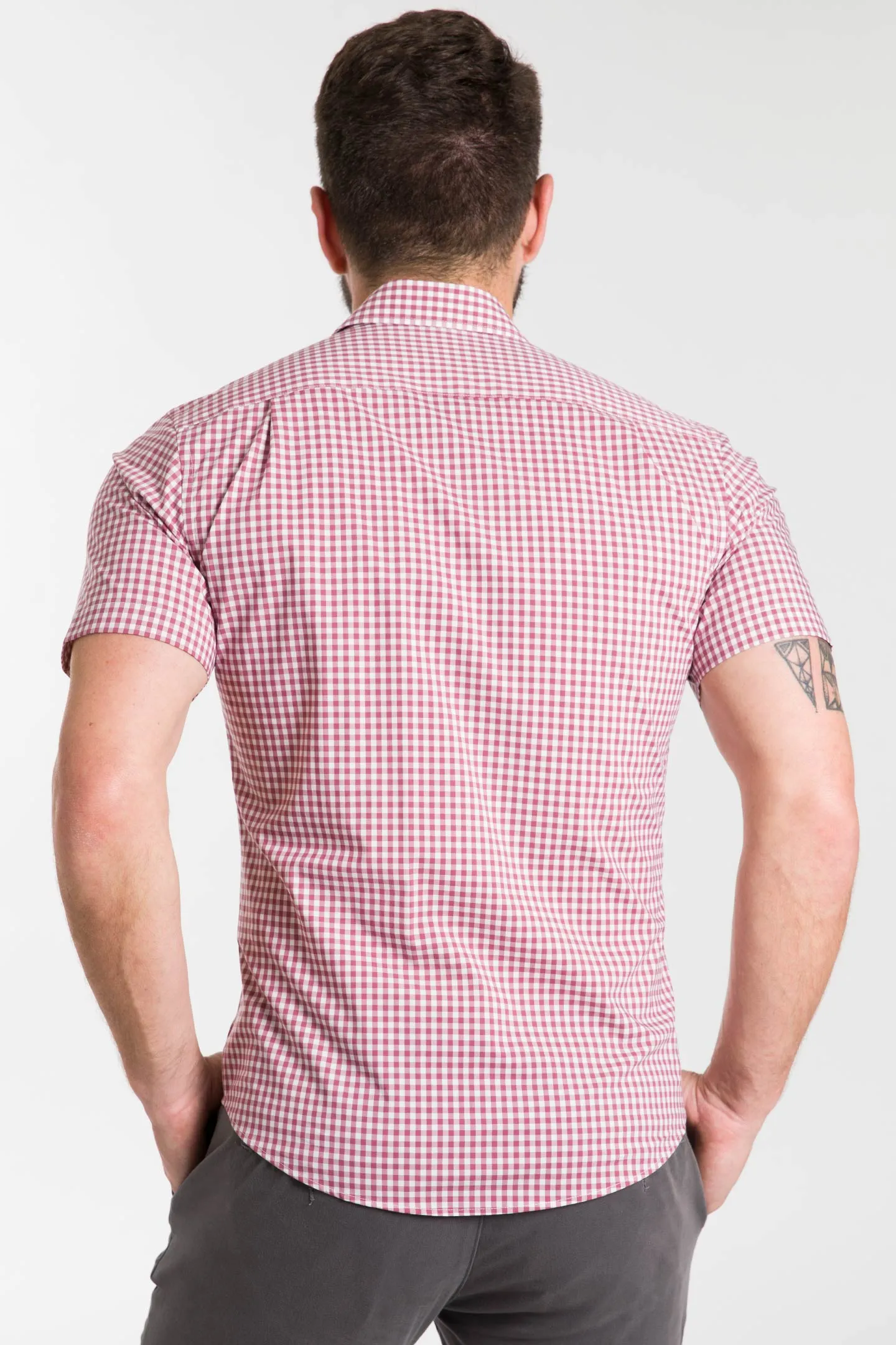 Brick Gingham Short Sleeve Shirt sold by Ash & Erie product image thumbnail 3