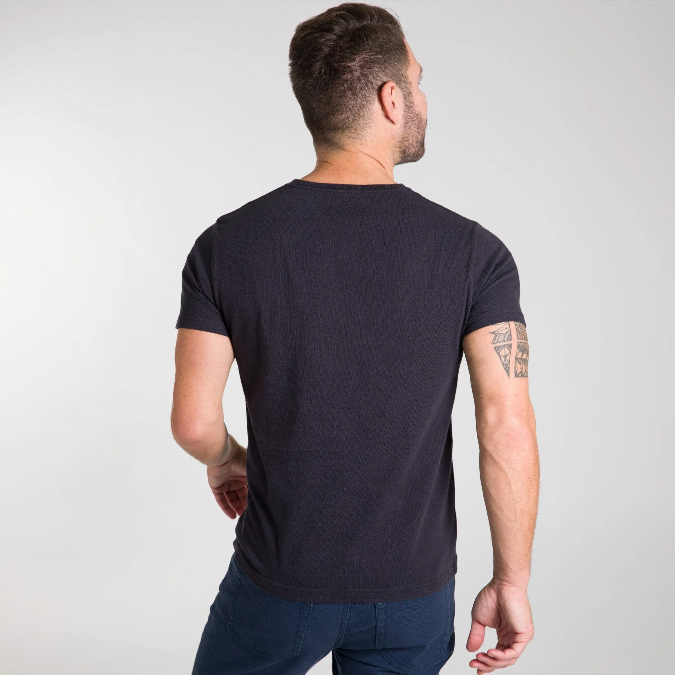 Black V-Neck Tee sold by Ash & Erie product image thumbnail 3