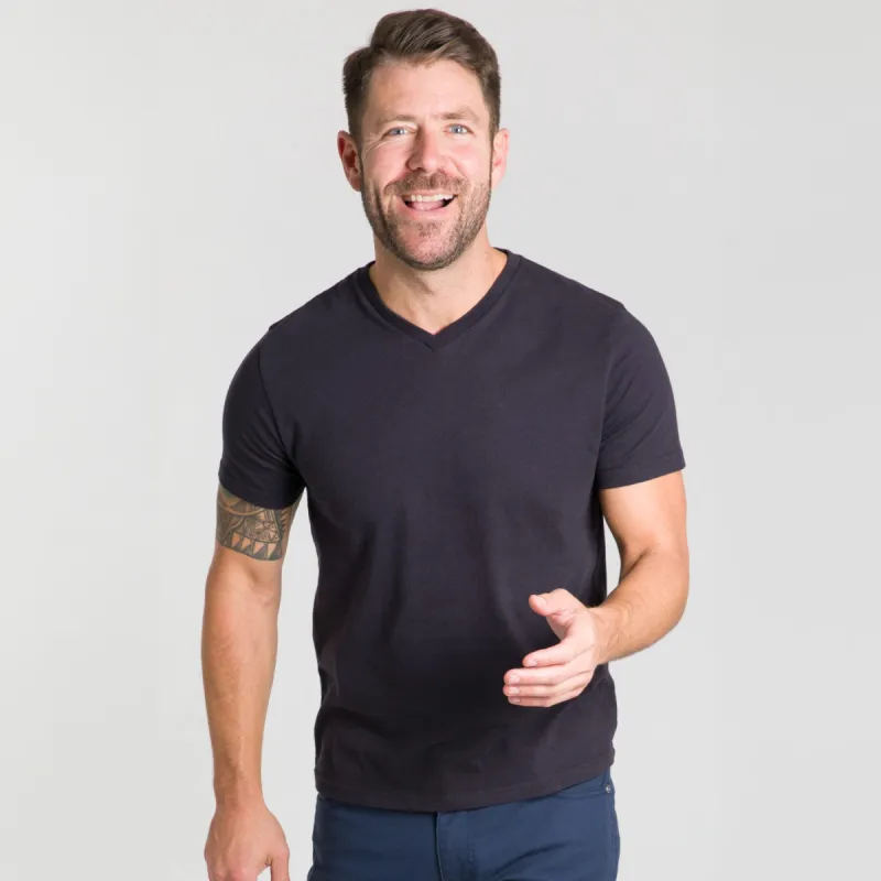 Black V-Neck Tee sold by Ash & Erie