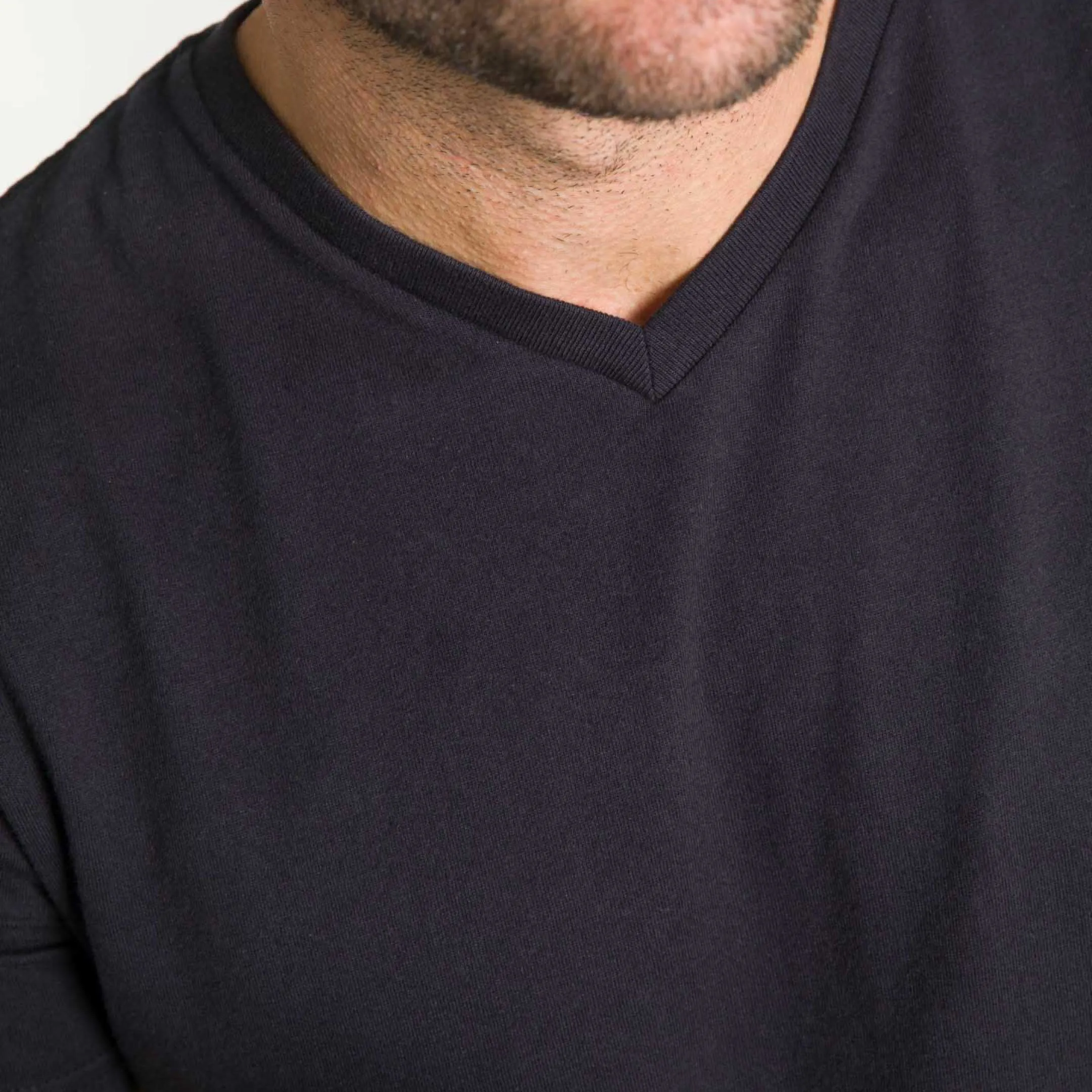 Black V-Neck Tee sold by Ash & Erie product image thumbnail 4