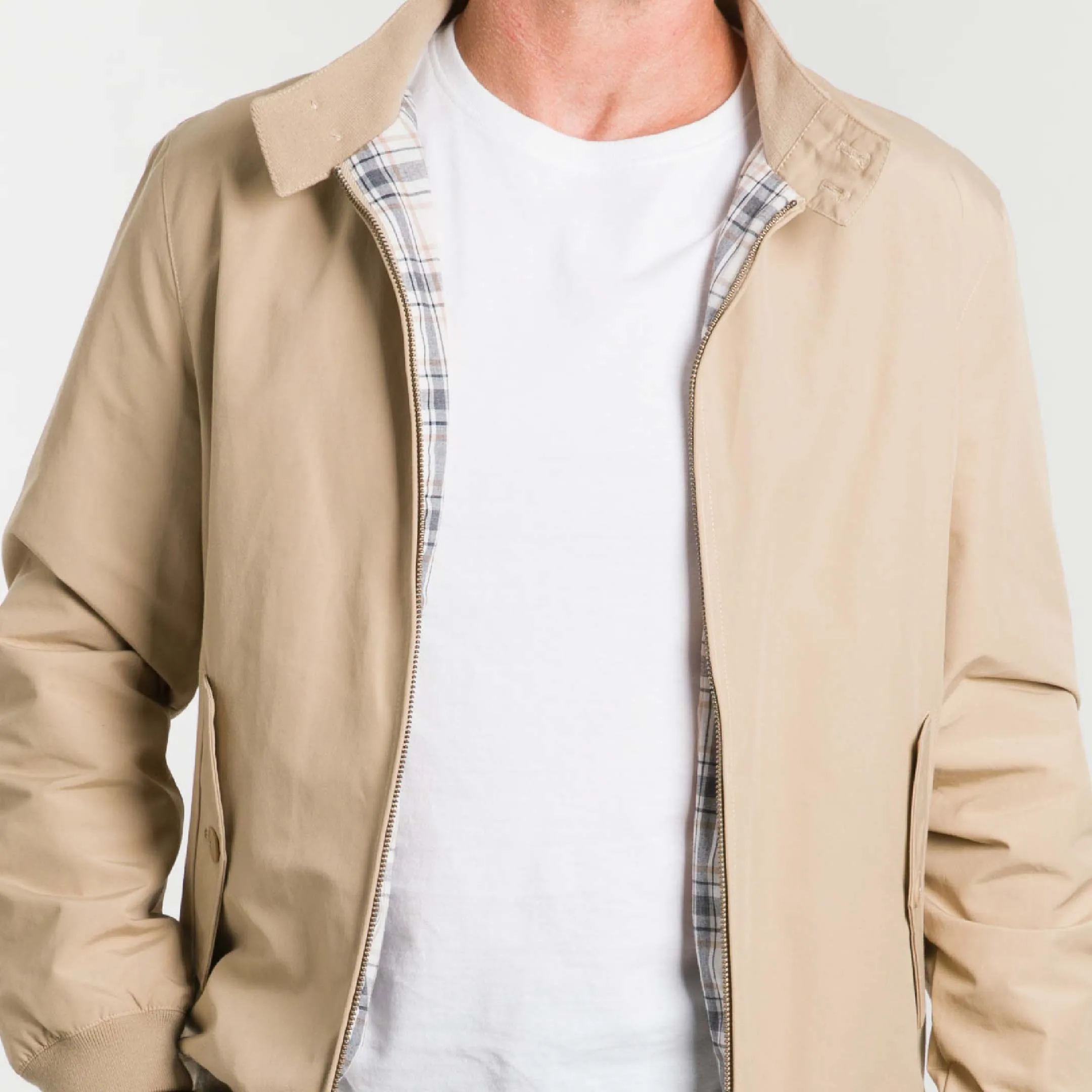 Khaki Harrington Jacket sold by Ash & Erie product image thumbnail 4