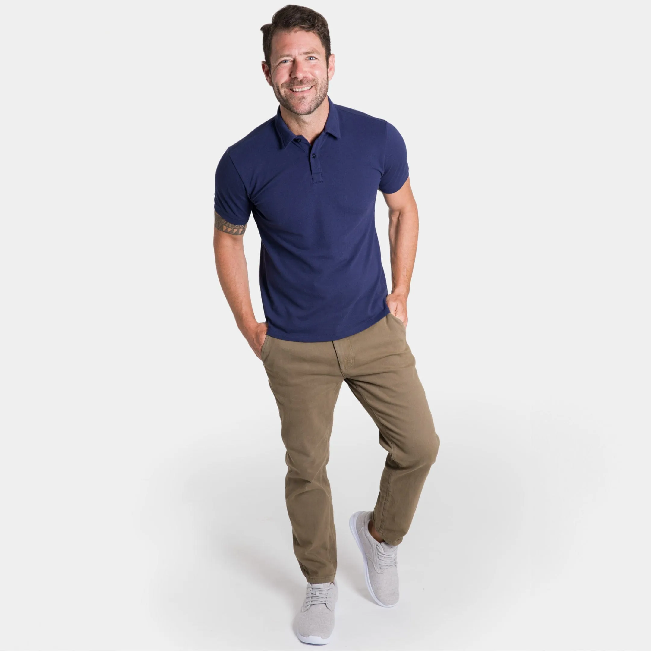 Navy Pique Daily Polo sold by Ash & Erie product image thumbnail 2