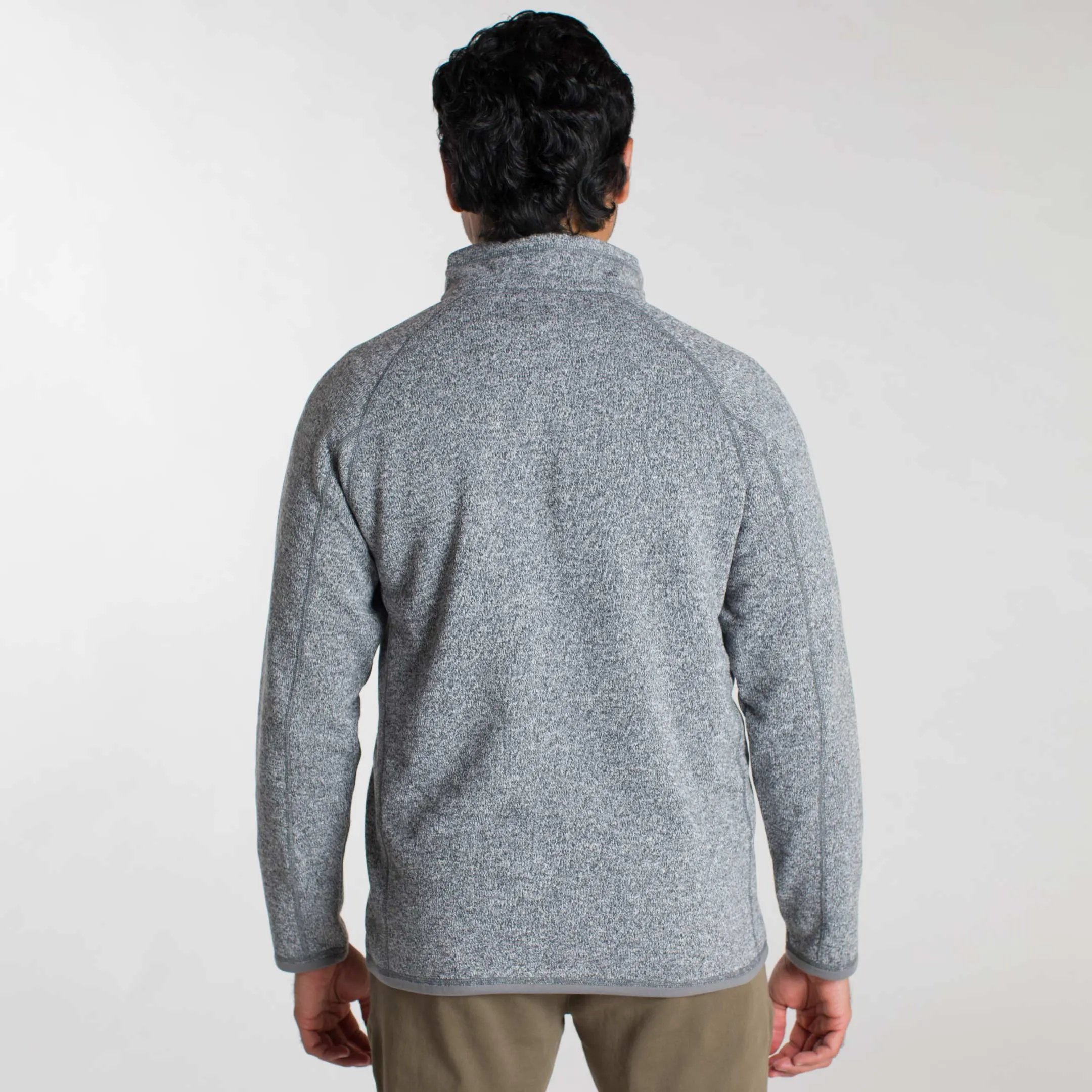 Heather Grey Quarter-Zip Fleece sold by Ash & Erie product image thumbnail 3