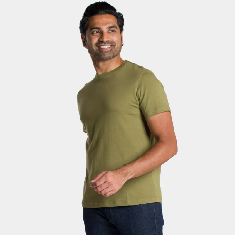 Olive Crew Neck Tee sold by Ash & Erie