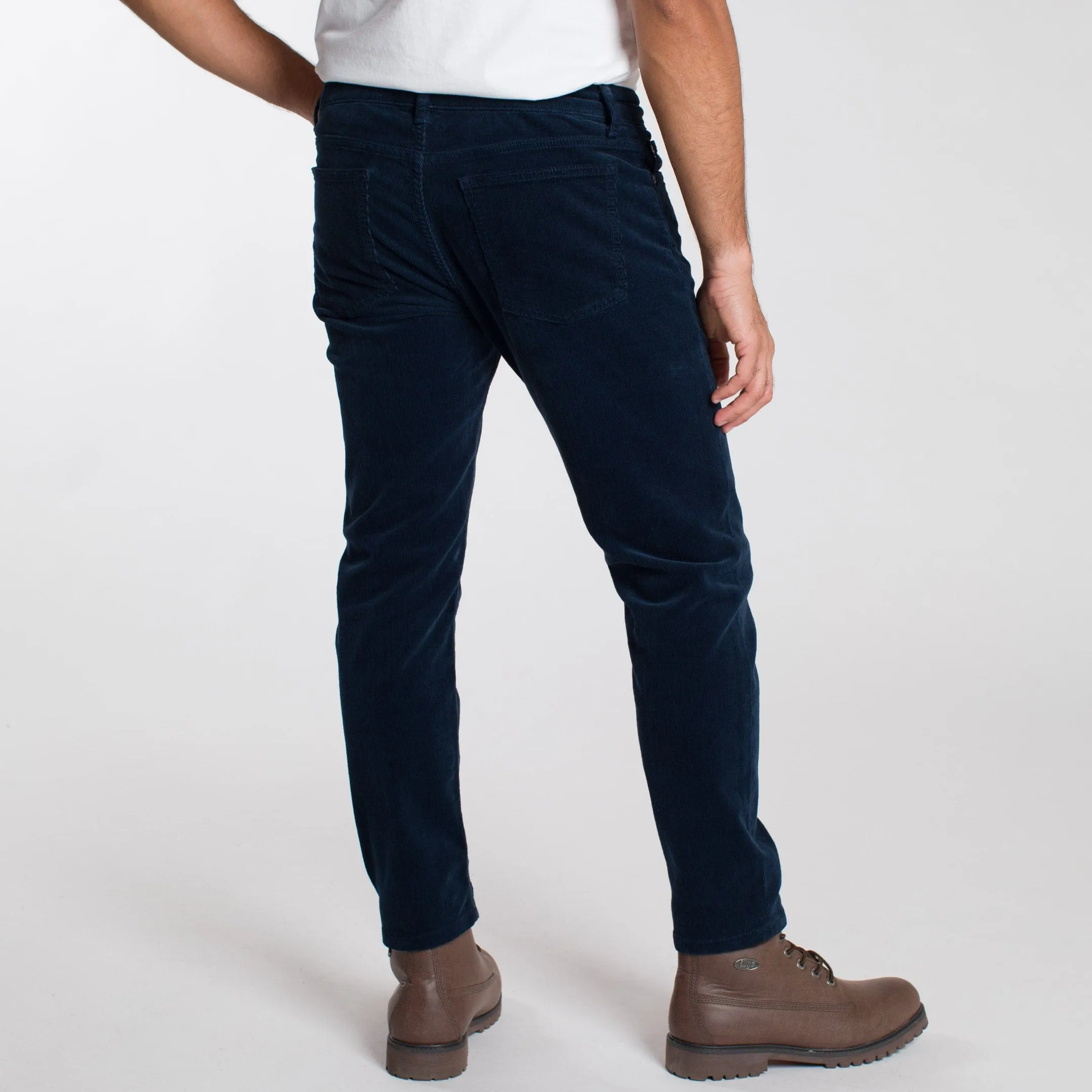 Navy Stretch Corduroy Pant sold by Ash & Erie product image thumbnail 3