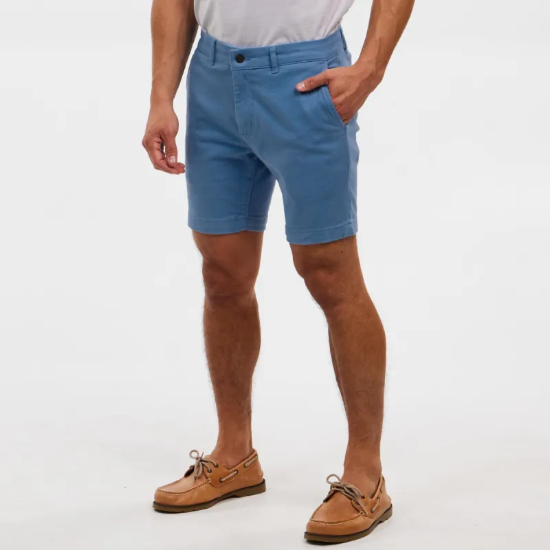 Riverbank Stretch Washed Chino Short sold by Ash & Erie