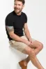 Black Short Sleeve Pima Cotton Henley sold by Ash & Erie