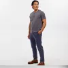 Grey Short Sleeve Pima Cotton Henley sold by Ash & Erie