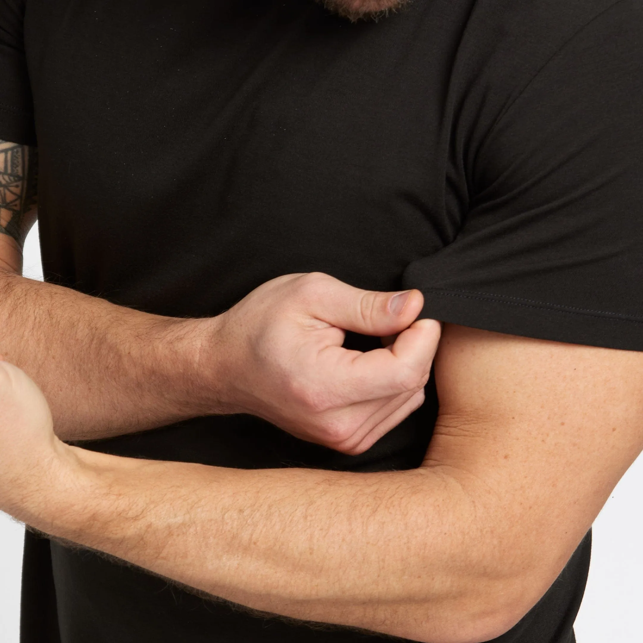 Black Hybrid Tee sold by Ash & Erie product image thumbnail 5