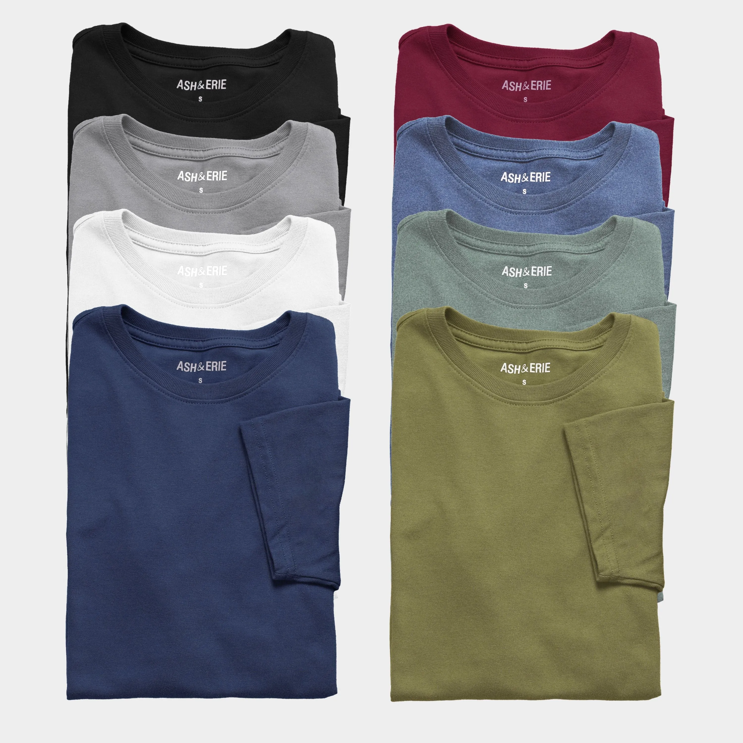 8-Pack Classic Multi Staple Crew Neck Tees sold by Ash & Erie
