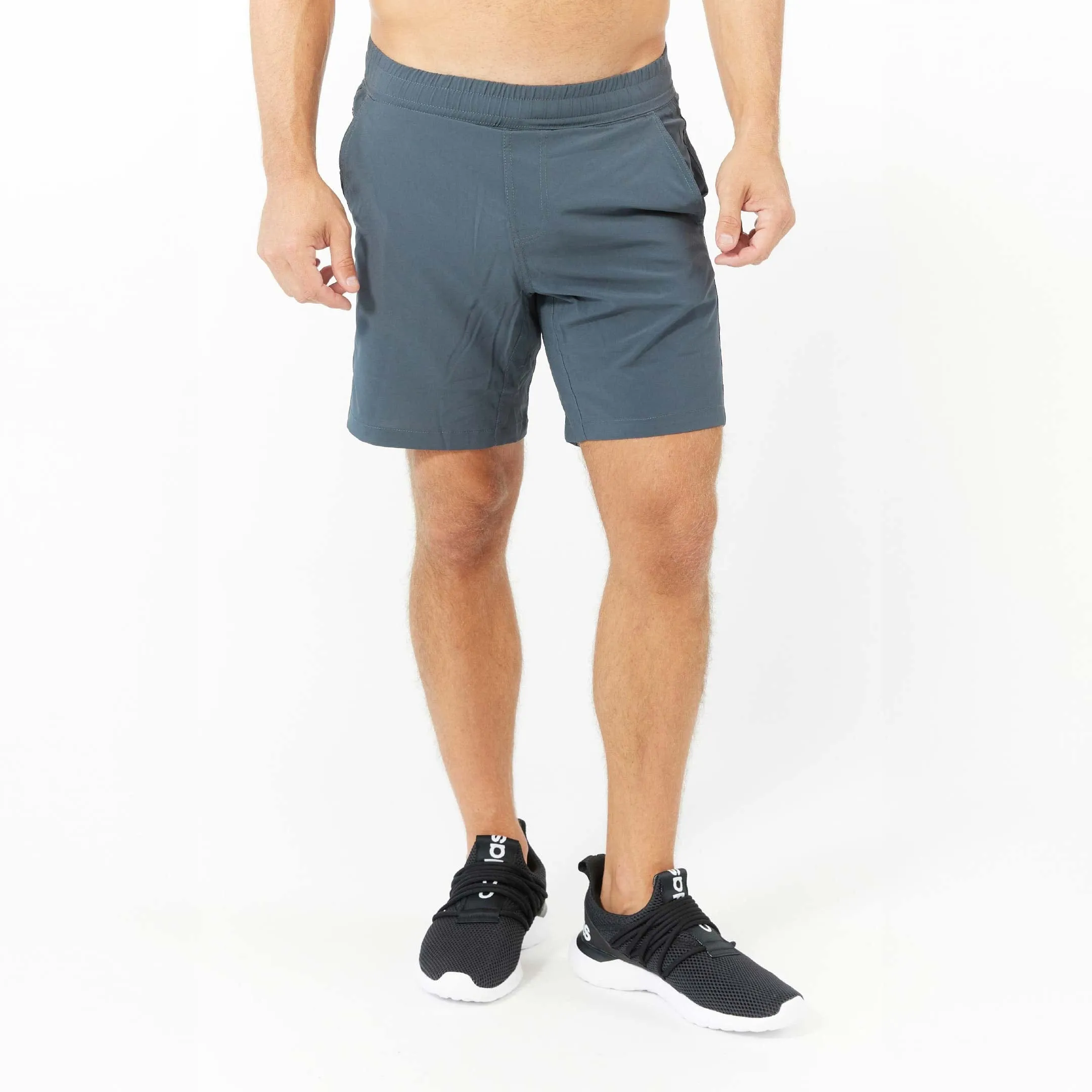 Charcoal Hybrid Shorts sold by Ash & Erie