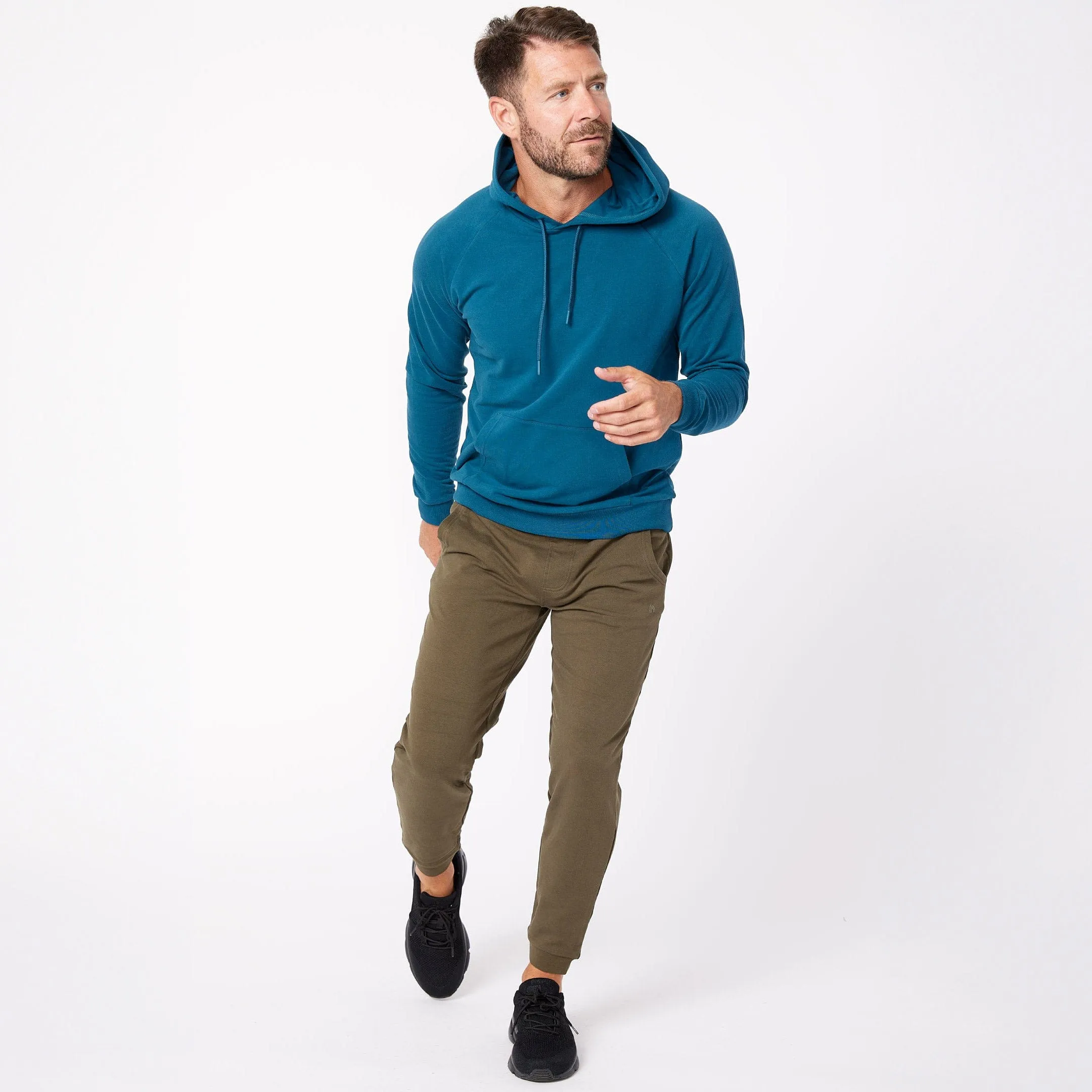 Army Green French Terry Jogger sold by Ash & Erie product image thumbnail 2