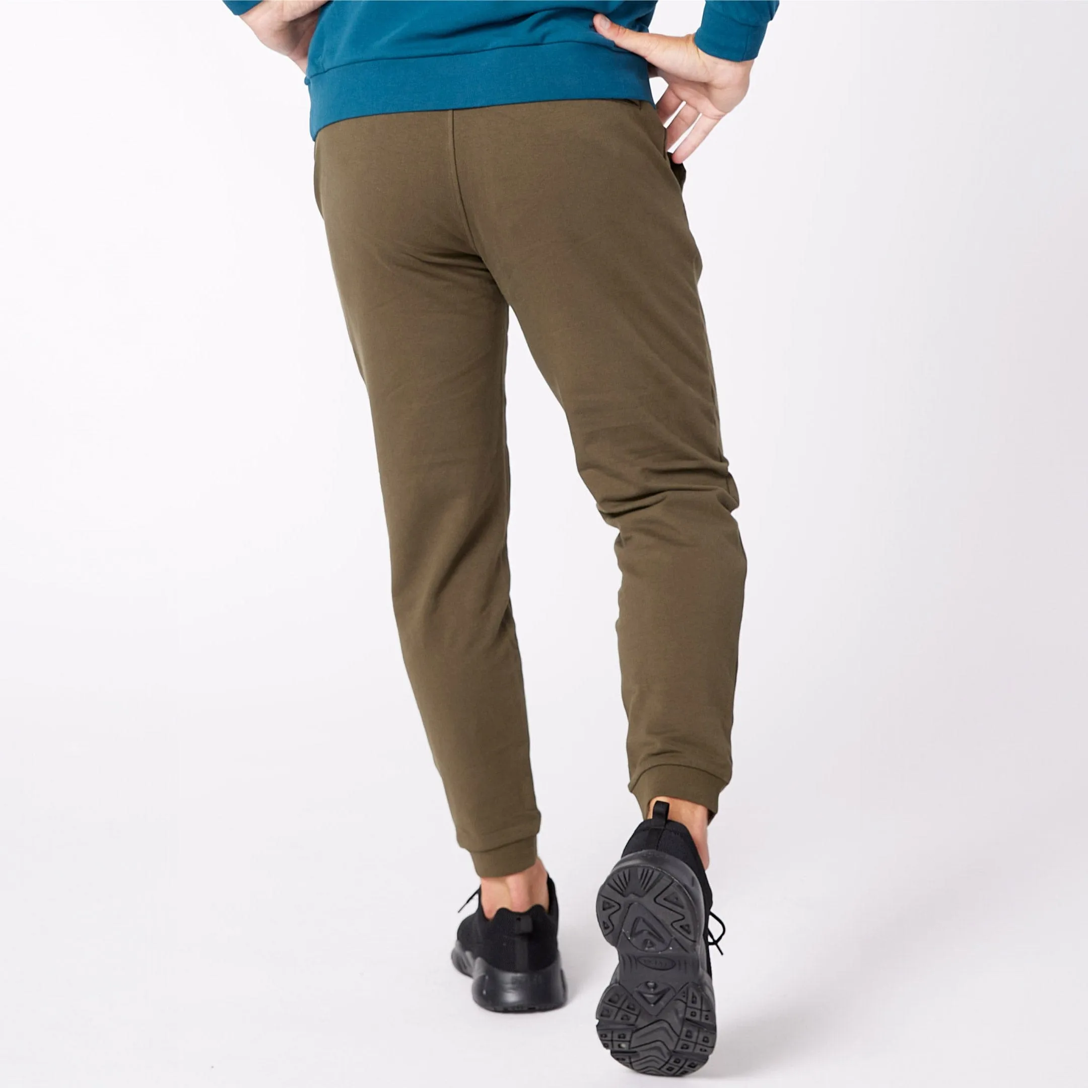 Army Green French Terry Jogger sold by Ash & Erie product image thumbnail 3