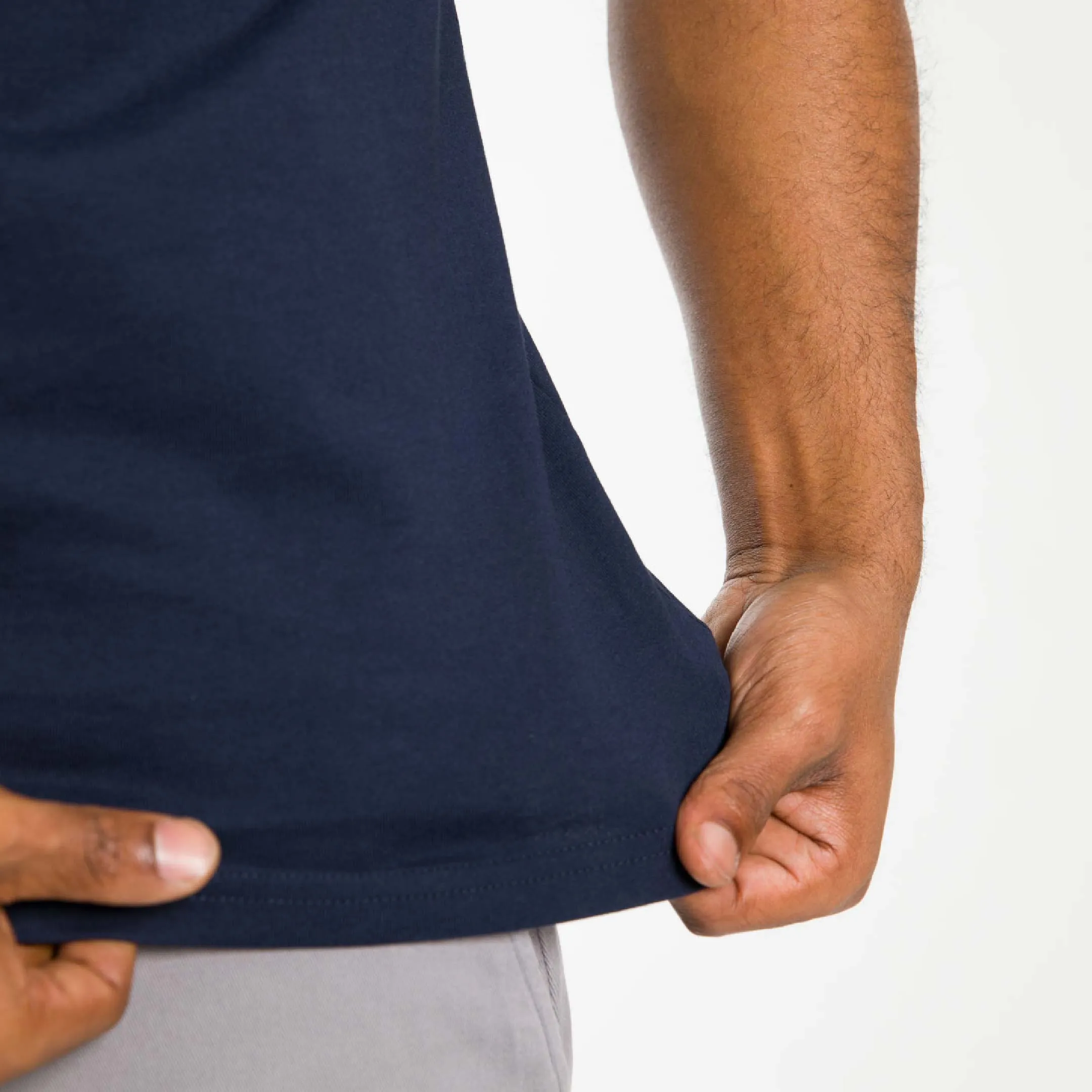 True Navy Pima Cotton V Neck Tee sold by Ash & Erie product image thumbnail 4