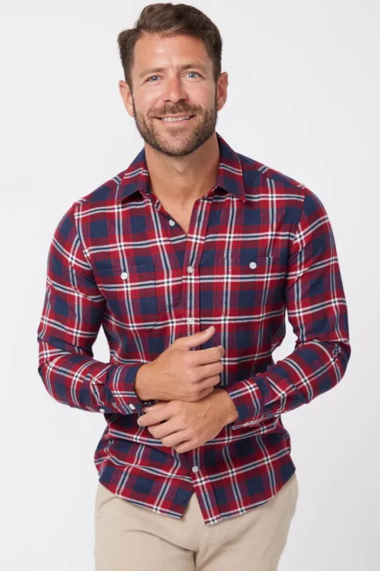 Vintage Red Plaid Flannel Shirt sold by Ash & Erie