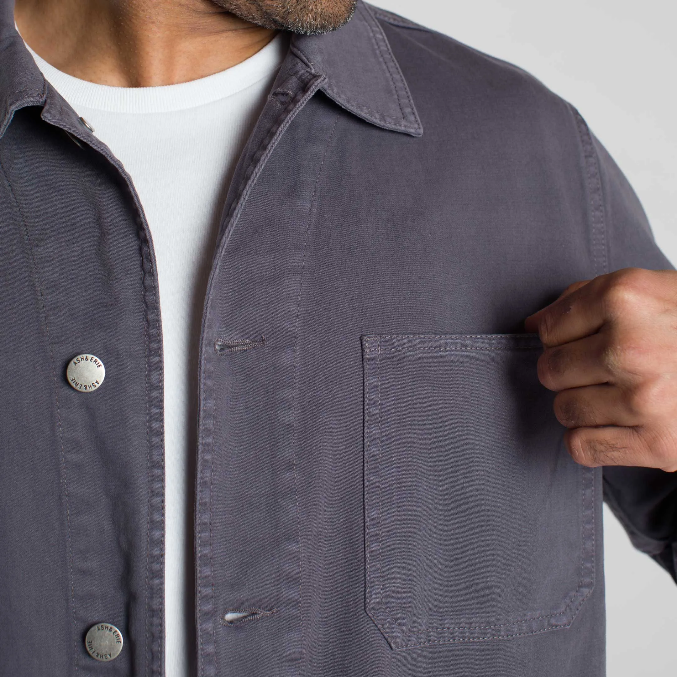 Charcoal Chore Jacket sold by Ash & Erie product image thumbnail 4