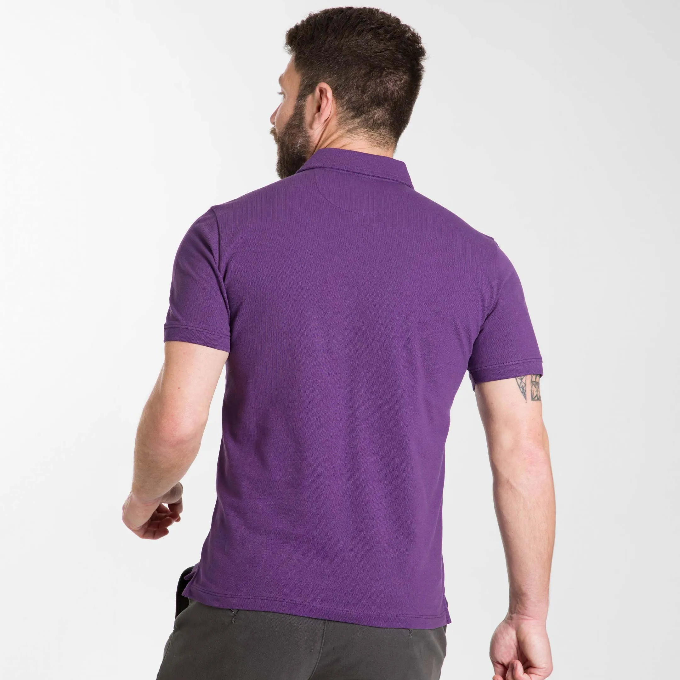 Purple Pique Daily Polo sold by Ash & Erie product image thumbnail 3
